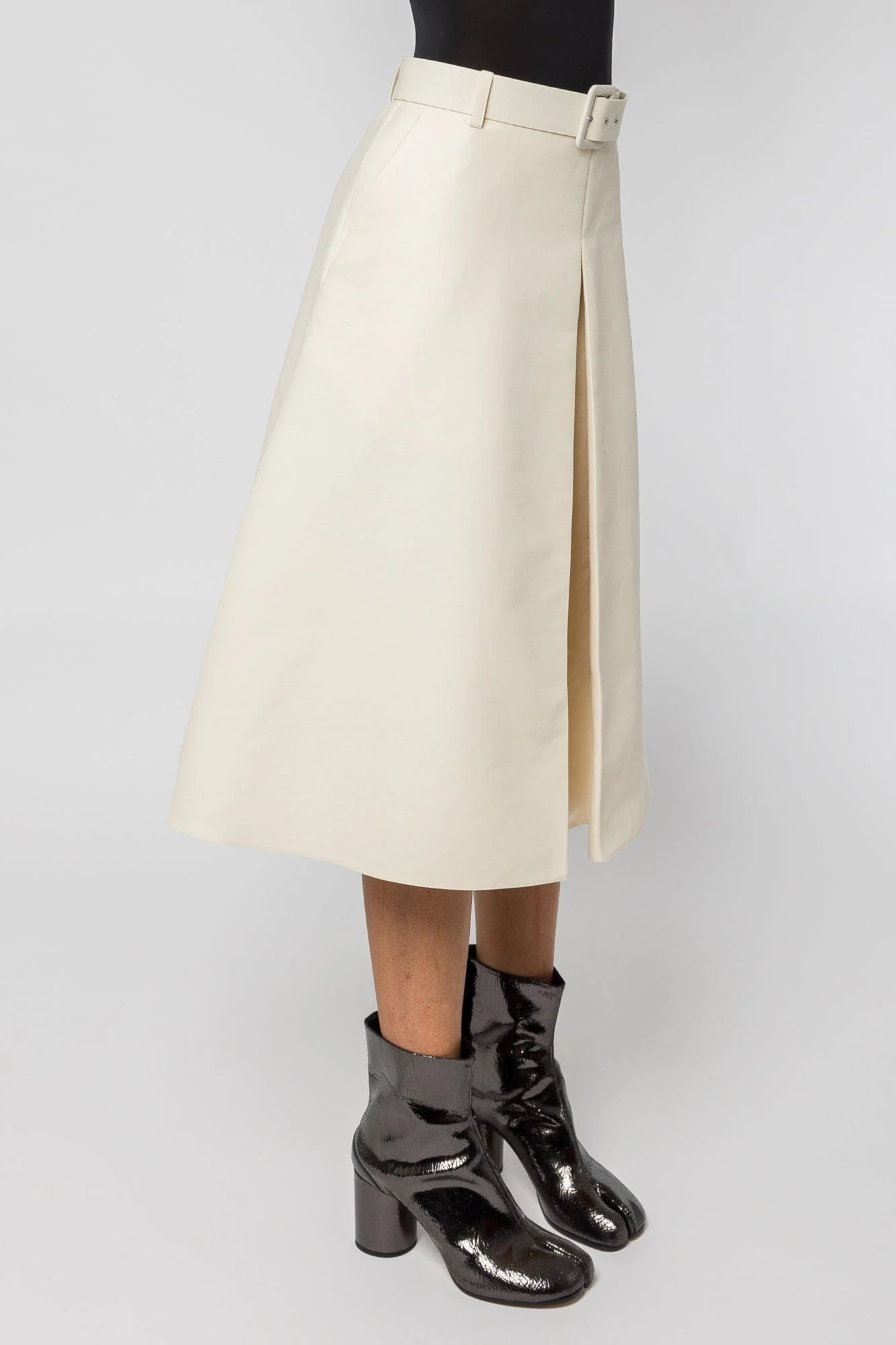 Marni Beige Mid Length Godet Skirt - Image 2