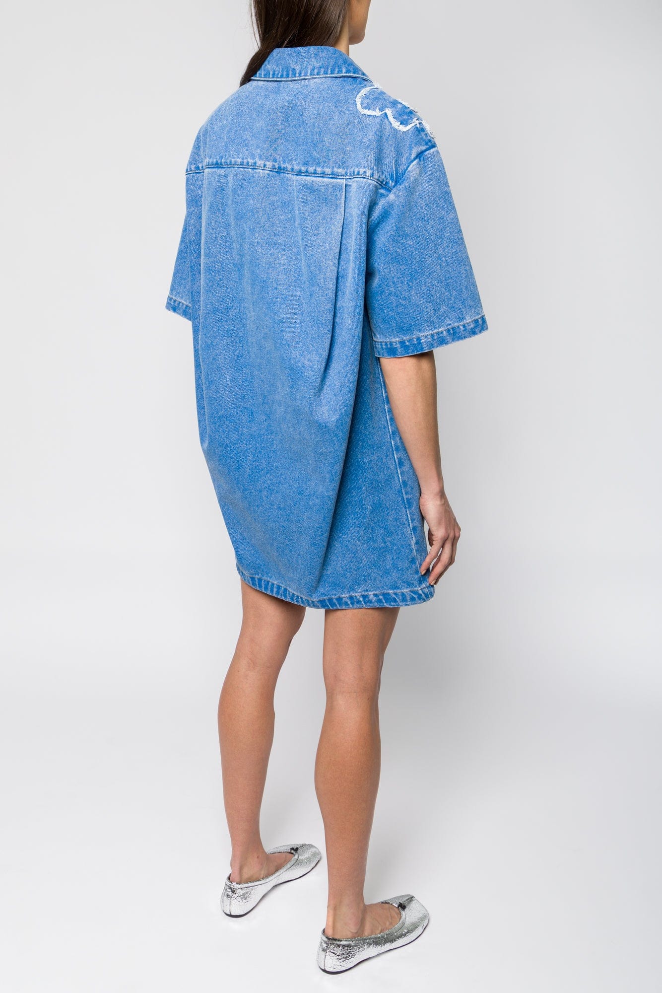 Marni Floral Denim Shirt Dress - Image 3