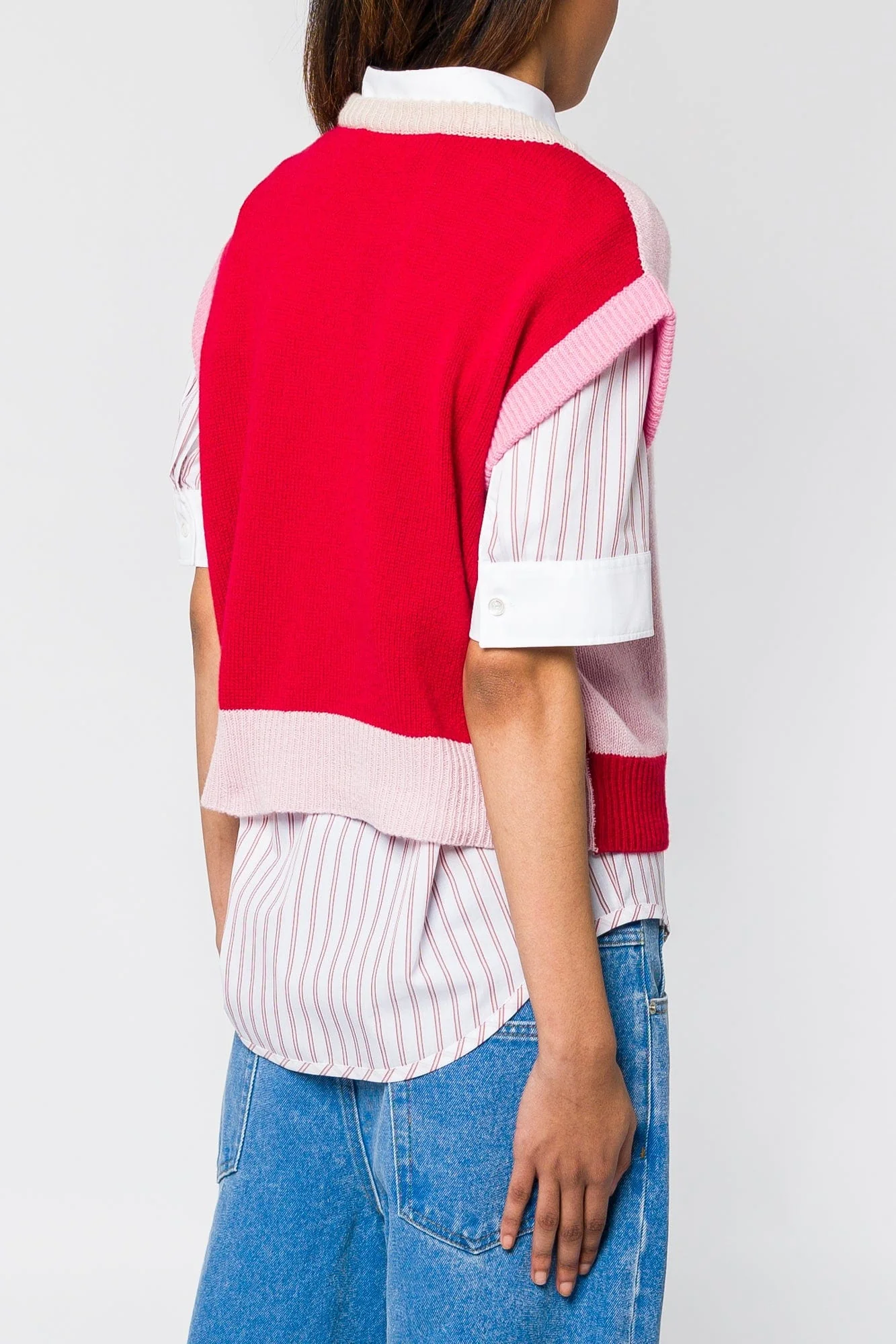 Marni Light Pink Sleeveless Top with Stitch Detail - Image 3