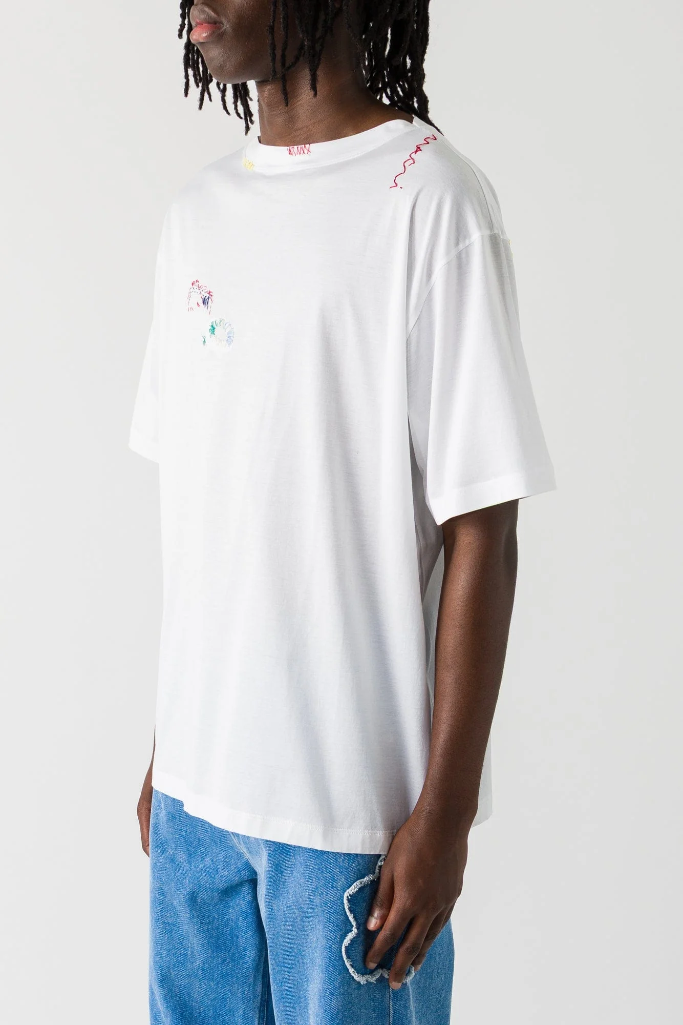 Marni Mens Distressed T-Shirt - Image 2