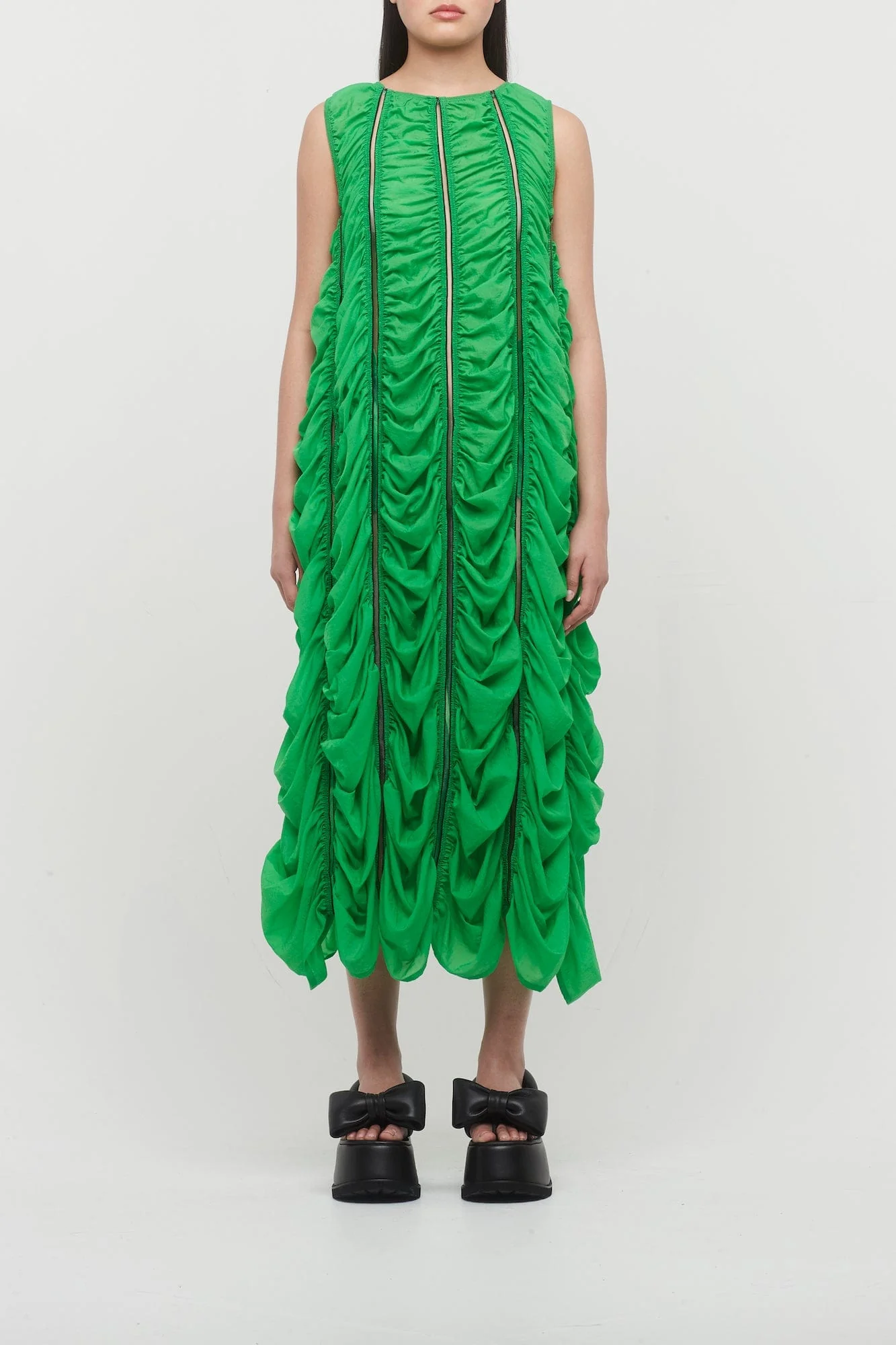 Melitta Baumeister Ruched A-Line Dress