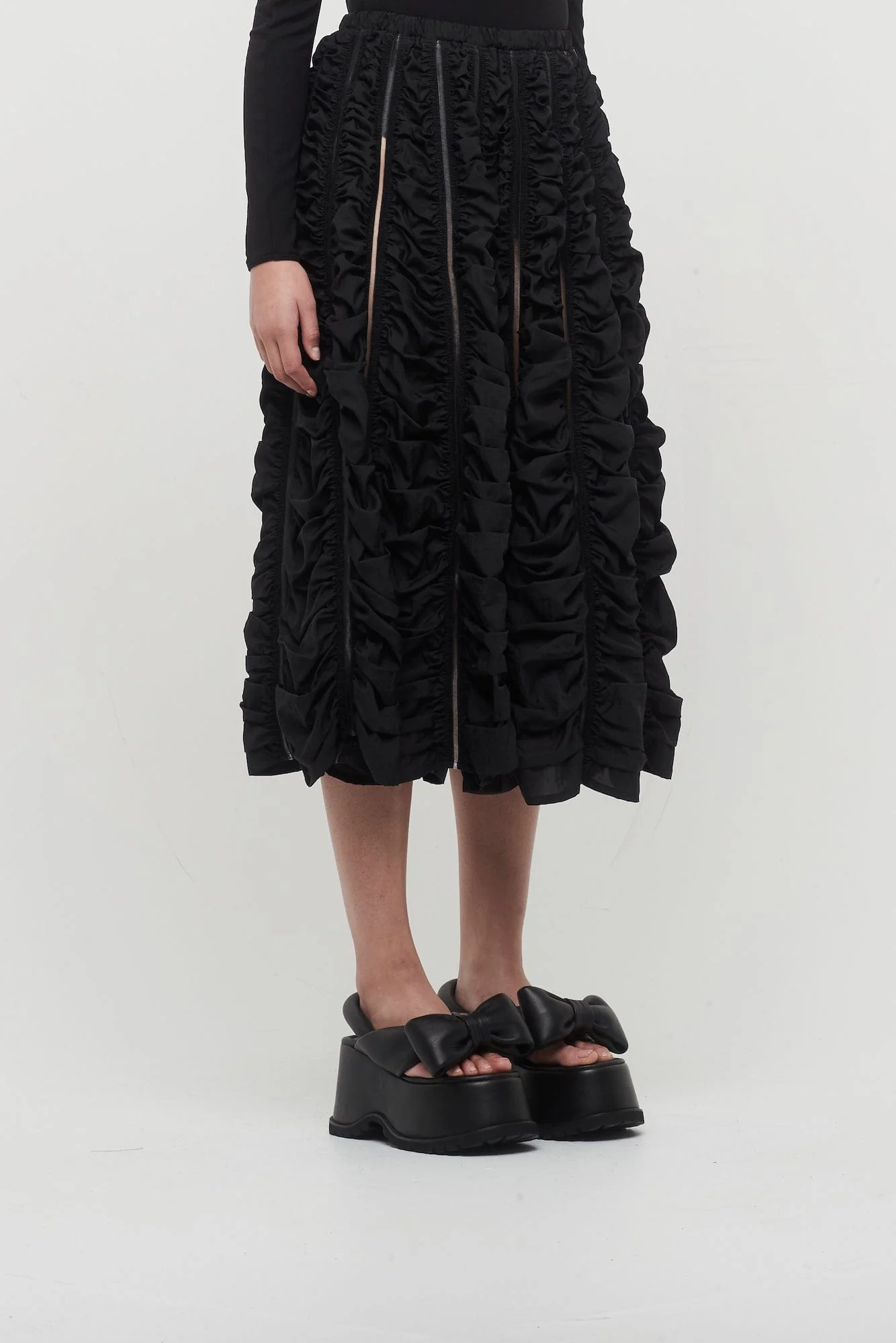 Melitta Baumeister Ruched A-Line Skirt - Image 2