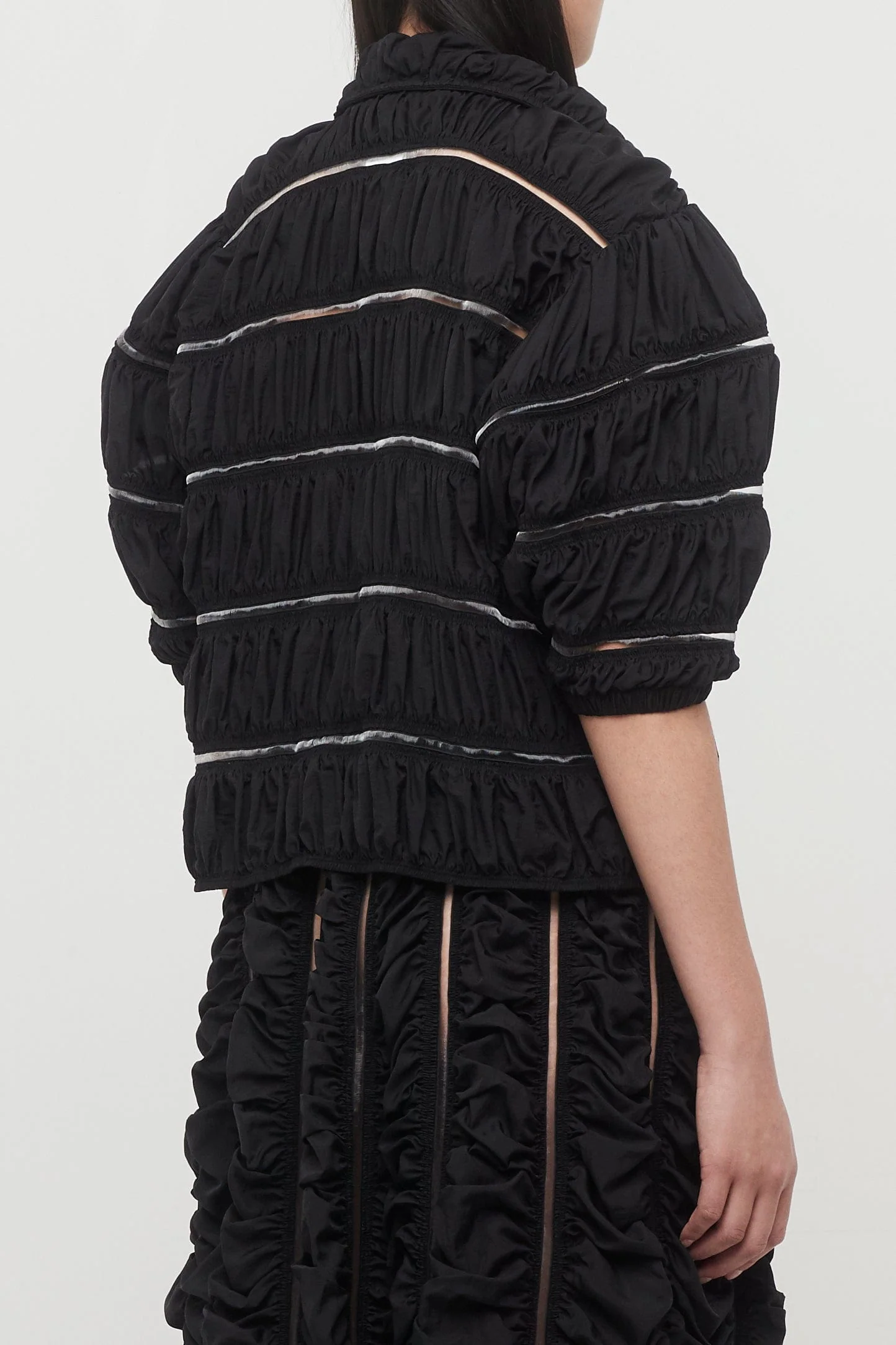 Melitta Baumeister Ruched Big Sleeve Cardigan - Image 3