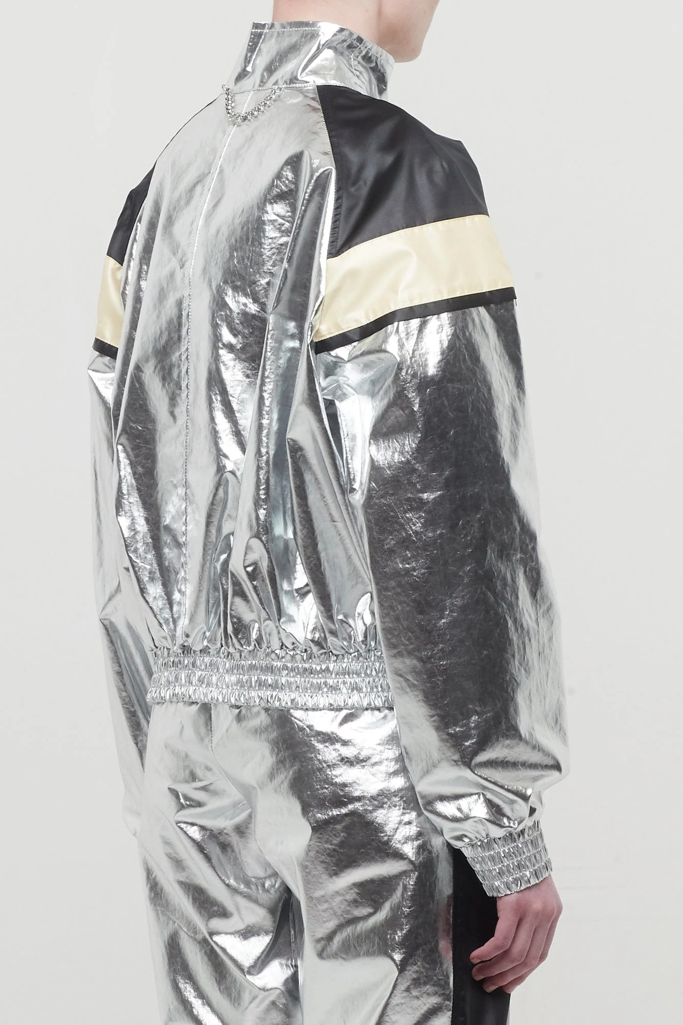 Rabanne Silver Jogger Jacket - Image 3