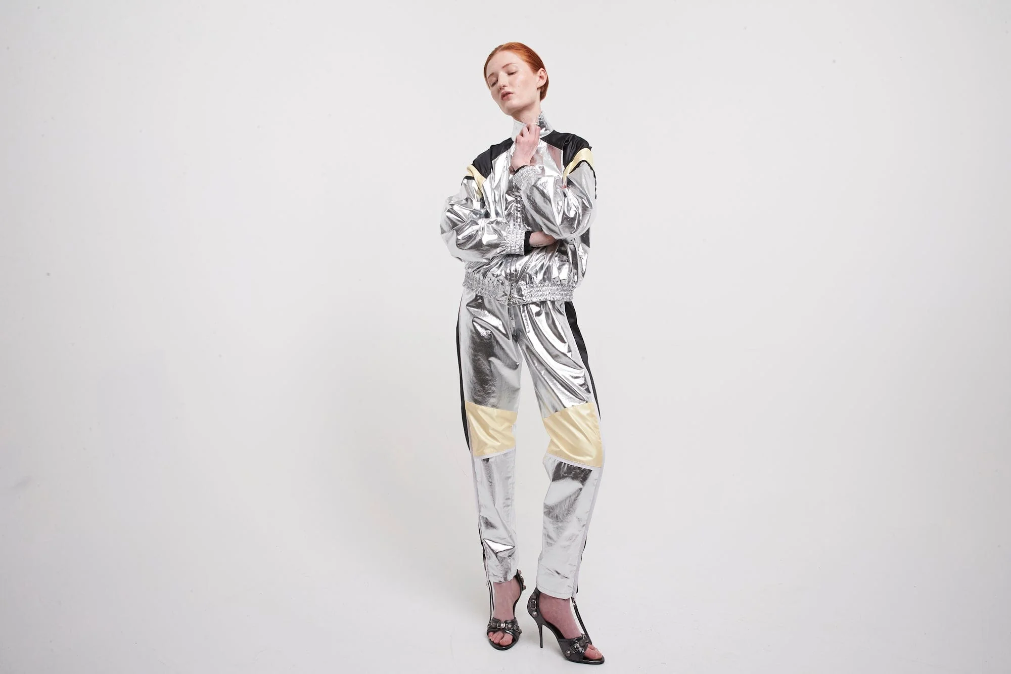 Rabanne Silver Jogger Jacket - Image 4