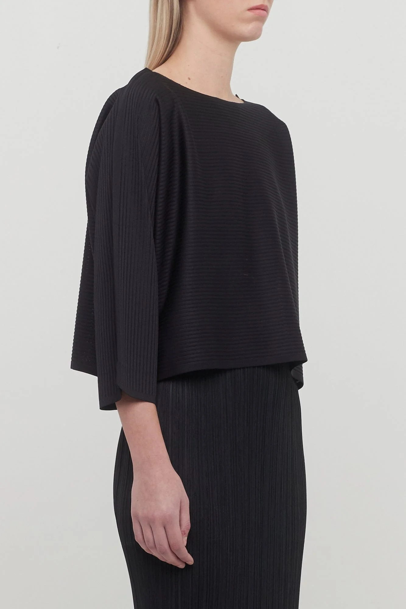 Pleats Please Issey Miyake A-POC Top in Black - Image 2