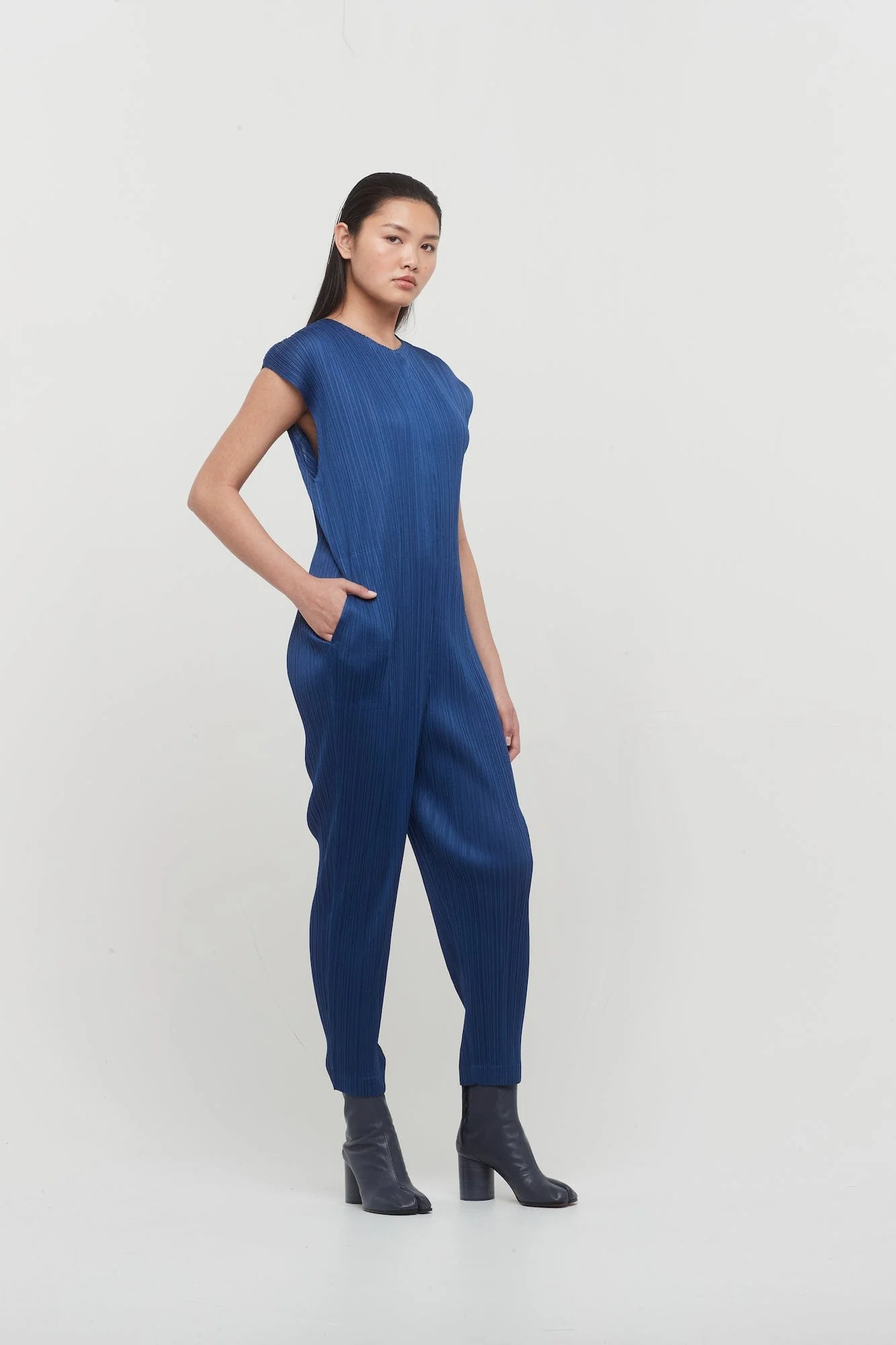 Pleats Please Issey Miyake Jumpsuit in Blue - Image 4