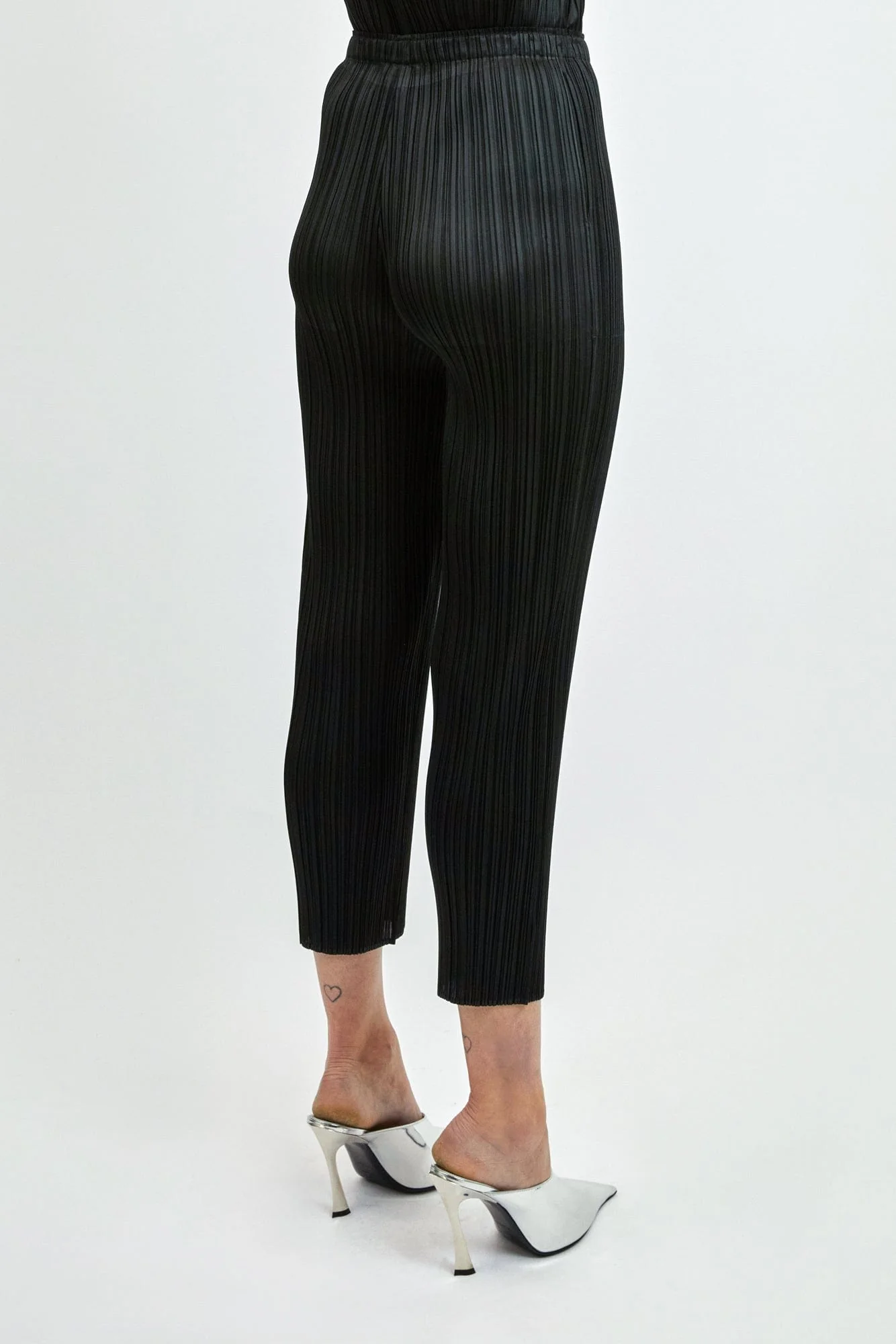 Pleats Please Issey Miyake SS24 Basics Trousers in Black - Image 3