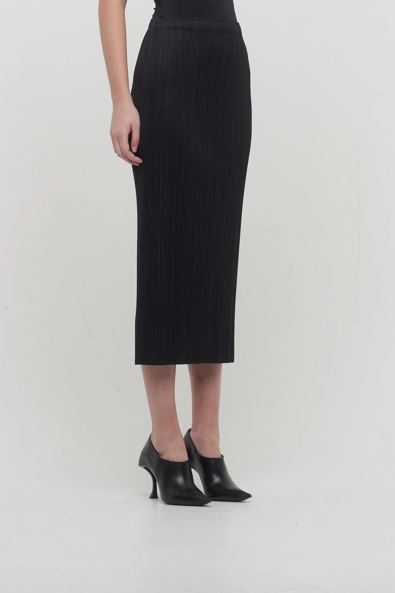 Pleats Please Issey Miyake Thicker Bottoms Skirt in Black - Image 2