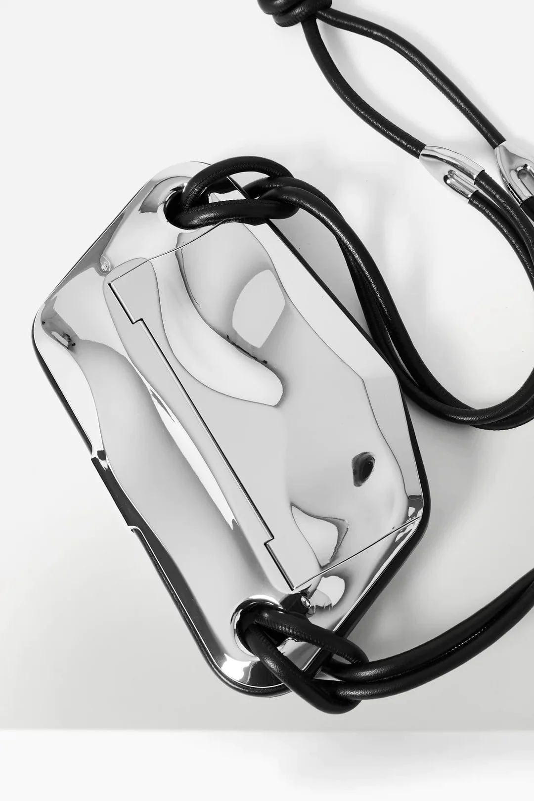 Published By Crossbody Bag in Silver - Image 4