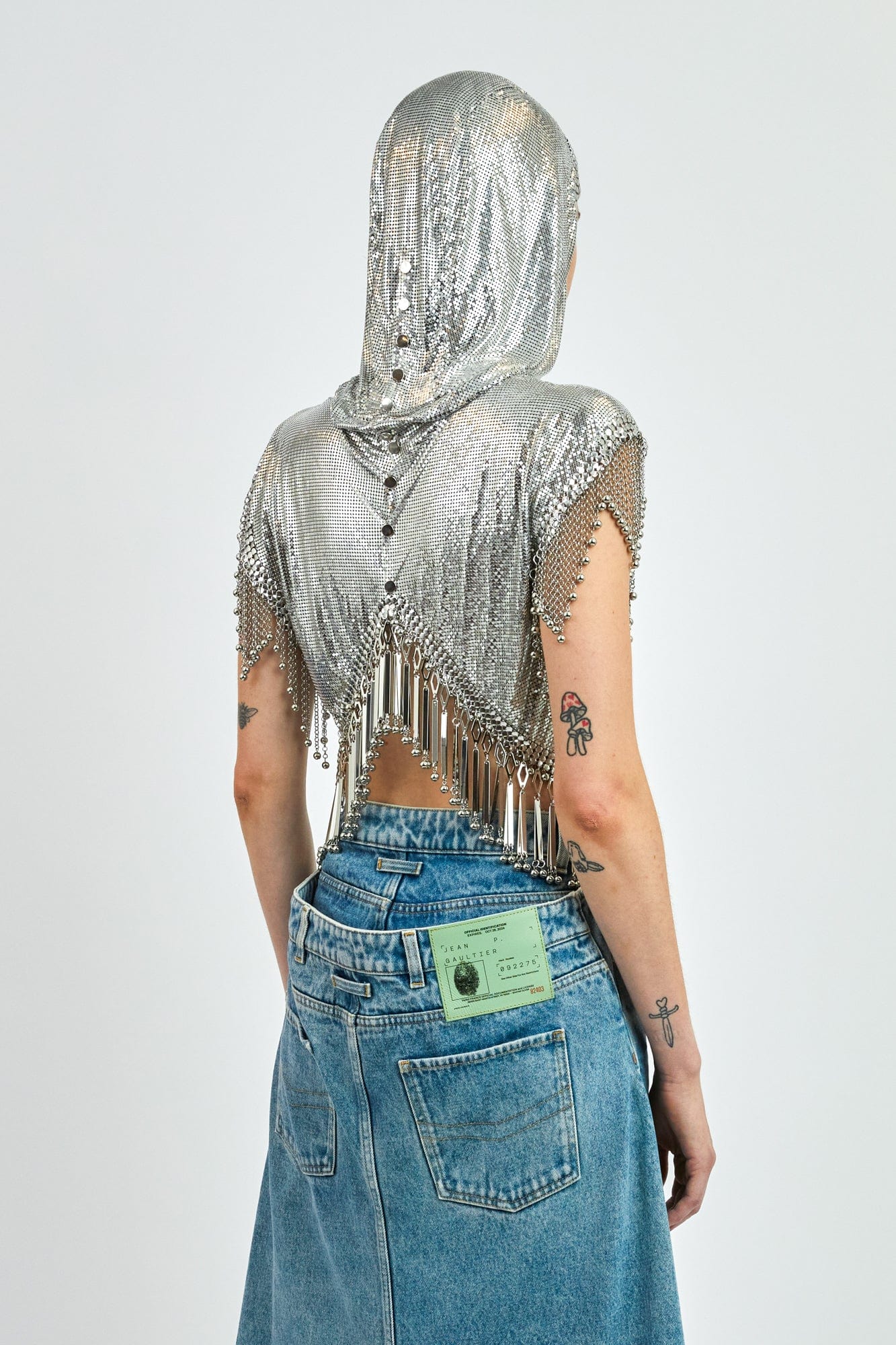 Rabanne Hooded Aluminum Top - Image 3