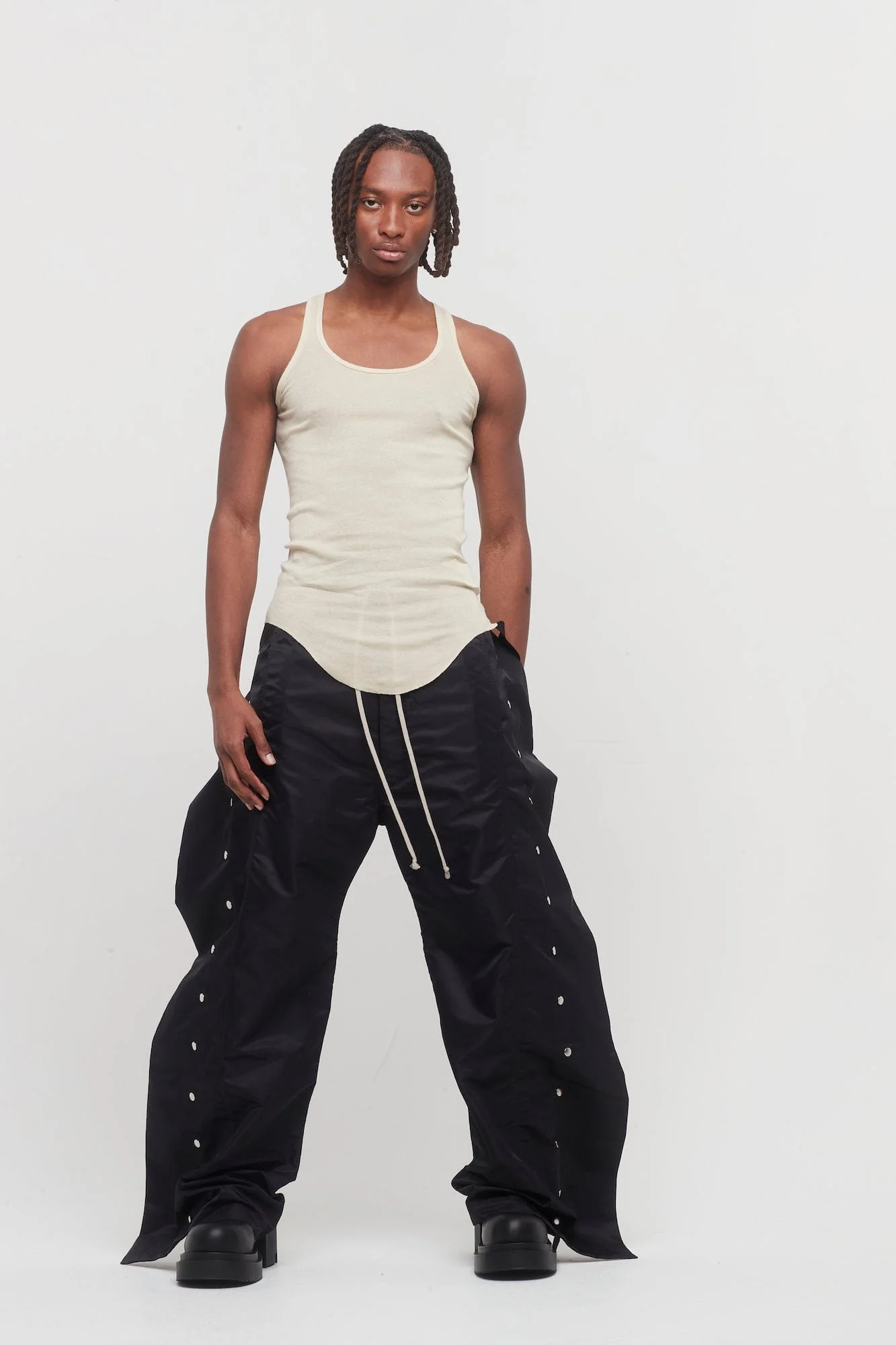 Rick Owens DRKSHDW Babel Pusher Pants in Black - Image 4
