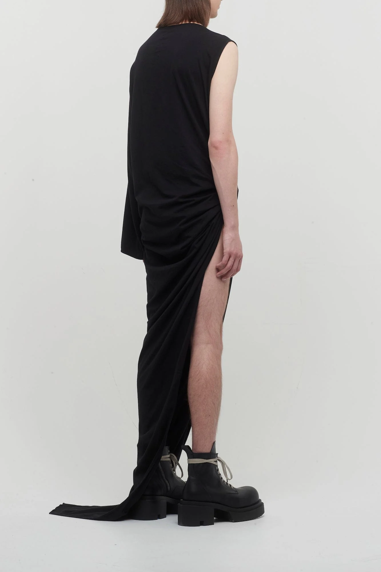 Rick Owens DRKSHDW Edfu Gown in Black Jersey - Image 3