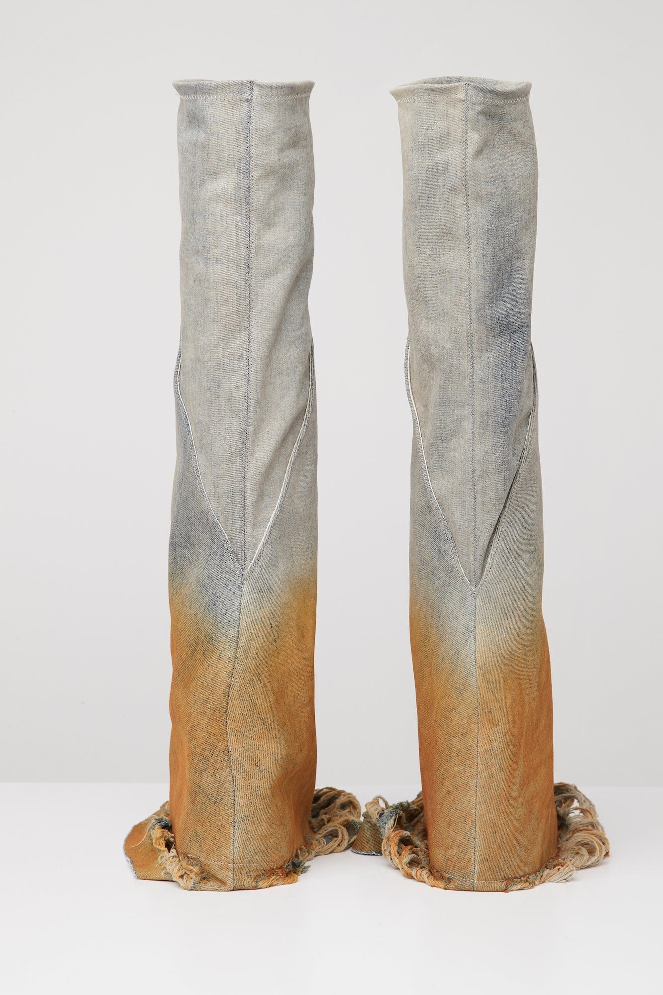 Rick Owens DRKSHDW Fetish Sneakers in Sky Orange Degrade - Image 4