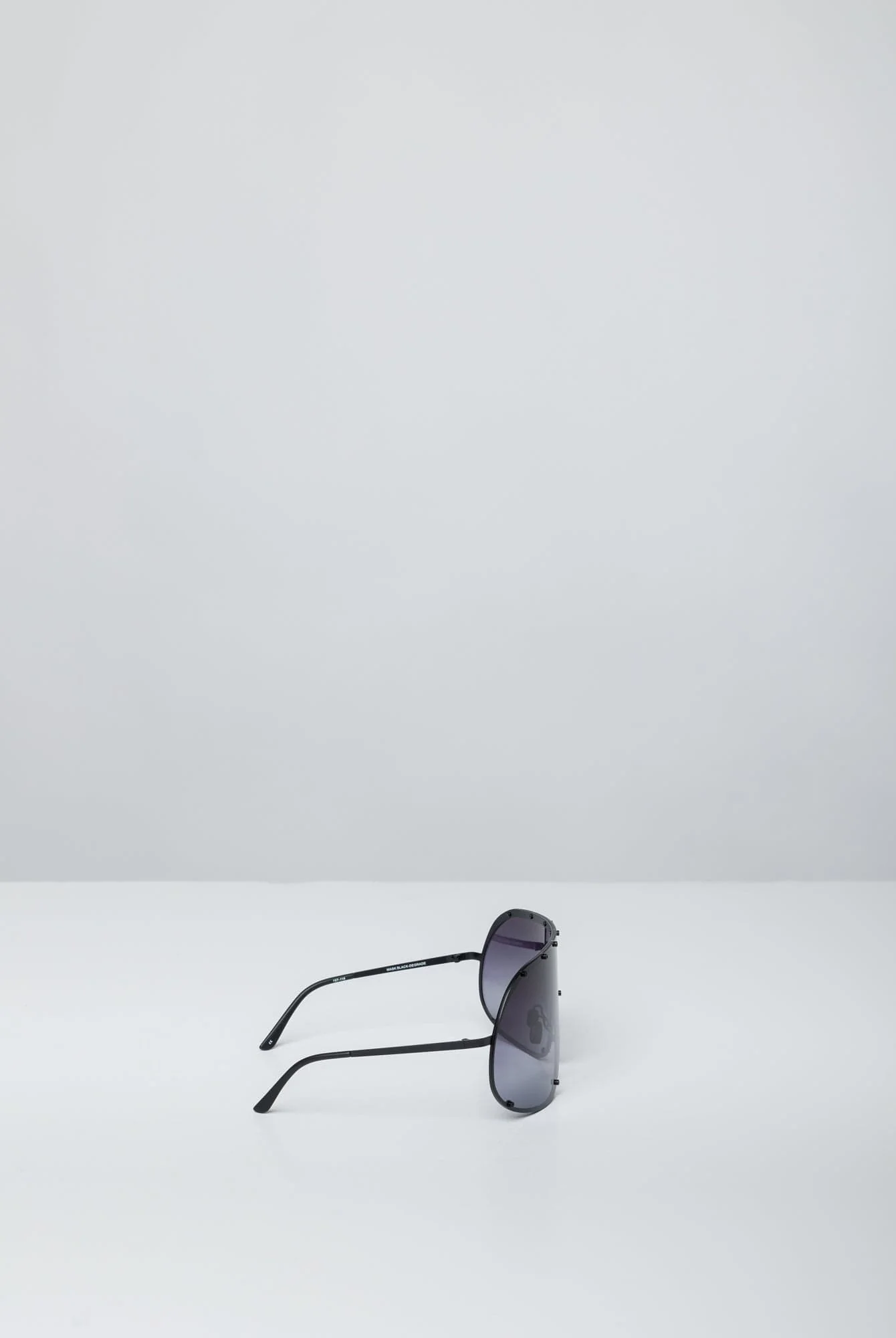 Rick Owens DRKSHDW Shield Sunglasses in Black Degrade - Image 3