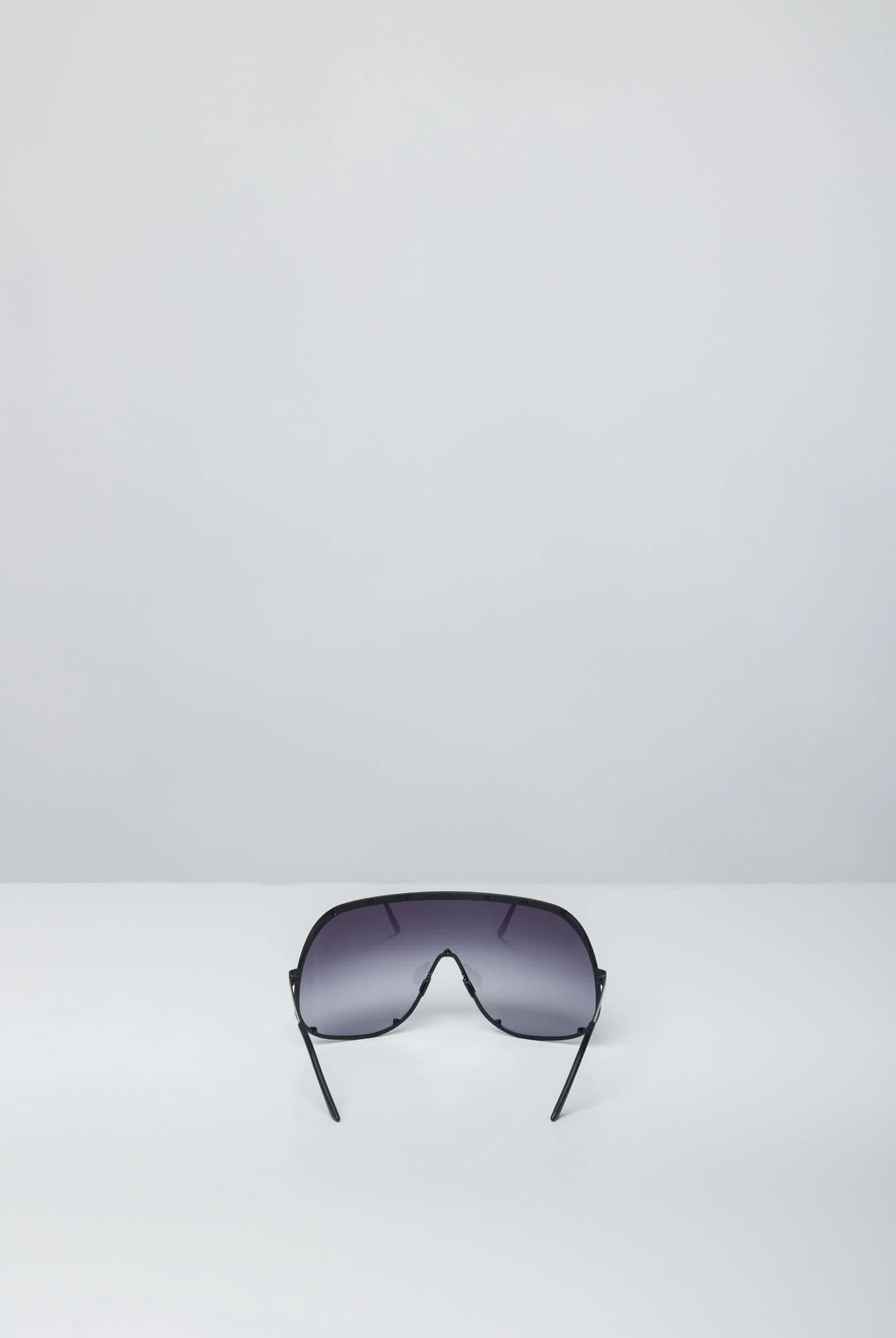 Rick Owens DRKSHDW Shield Sunglasses in Black Degrade - Image 4