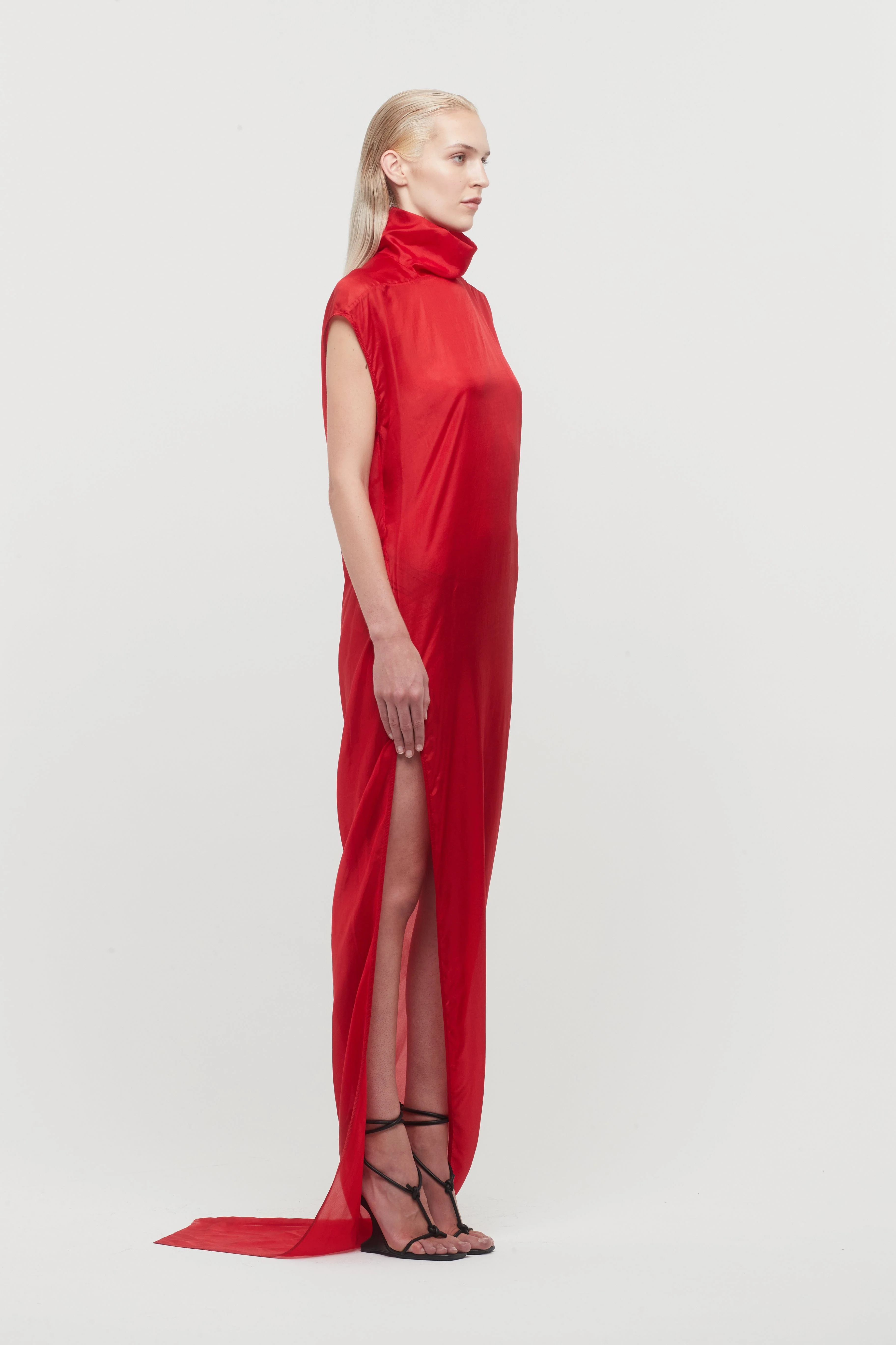 Rick Owens Edfu T Dress in Cardinal Red - Image 2