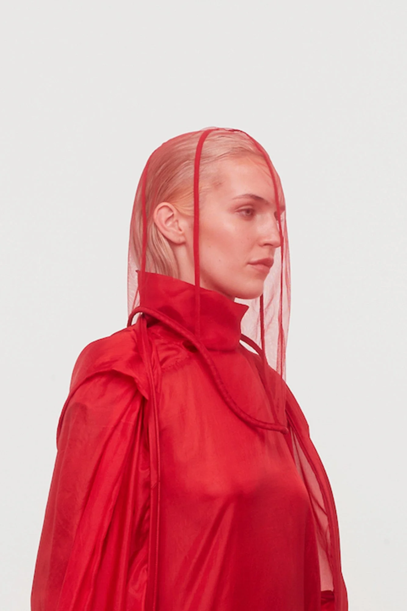 Rick Owens Helmet in Cardinal Red - Image 2