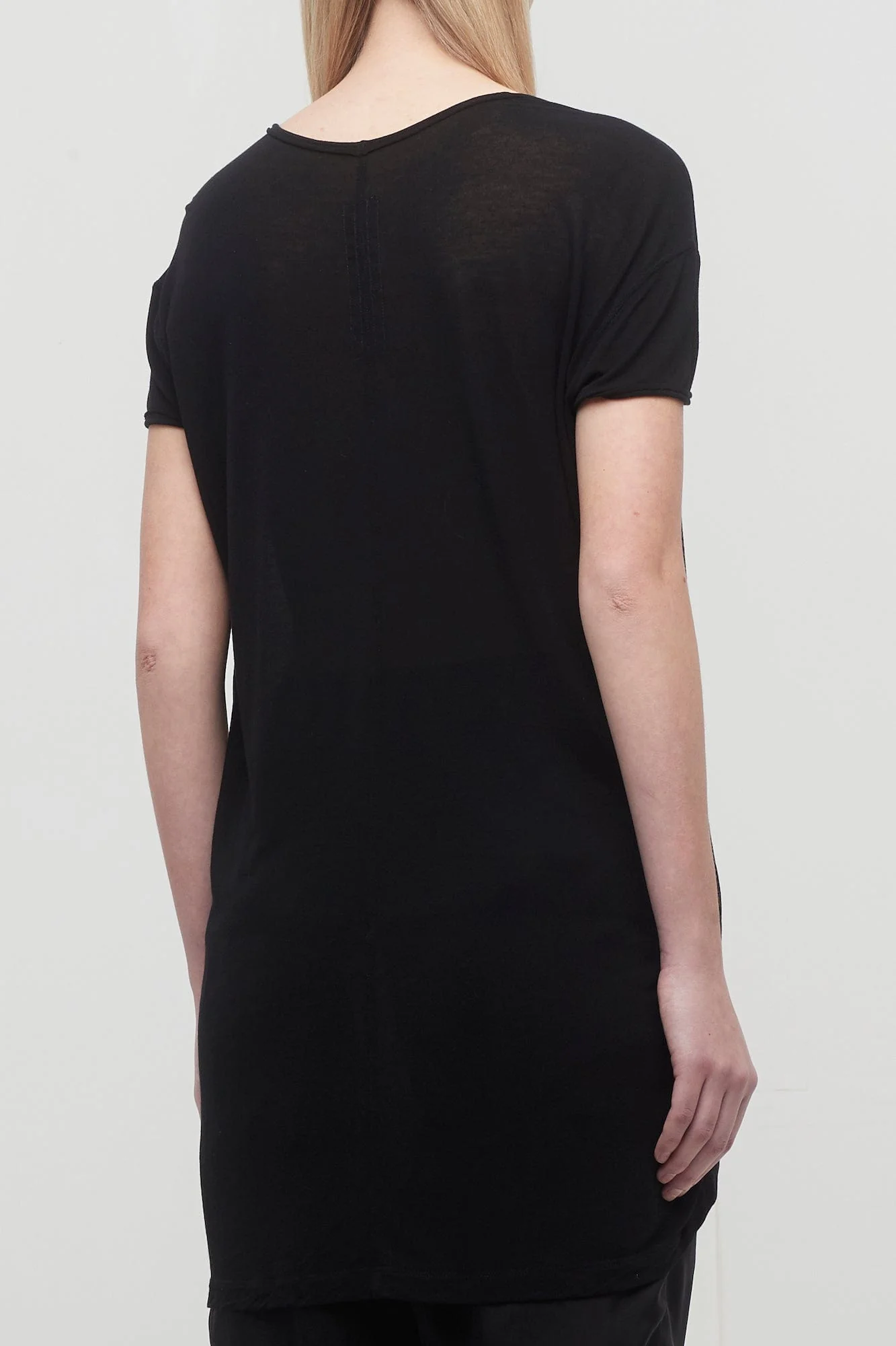 Rick Owens Hiked T in Black - Image 3