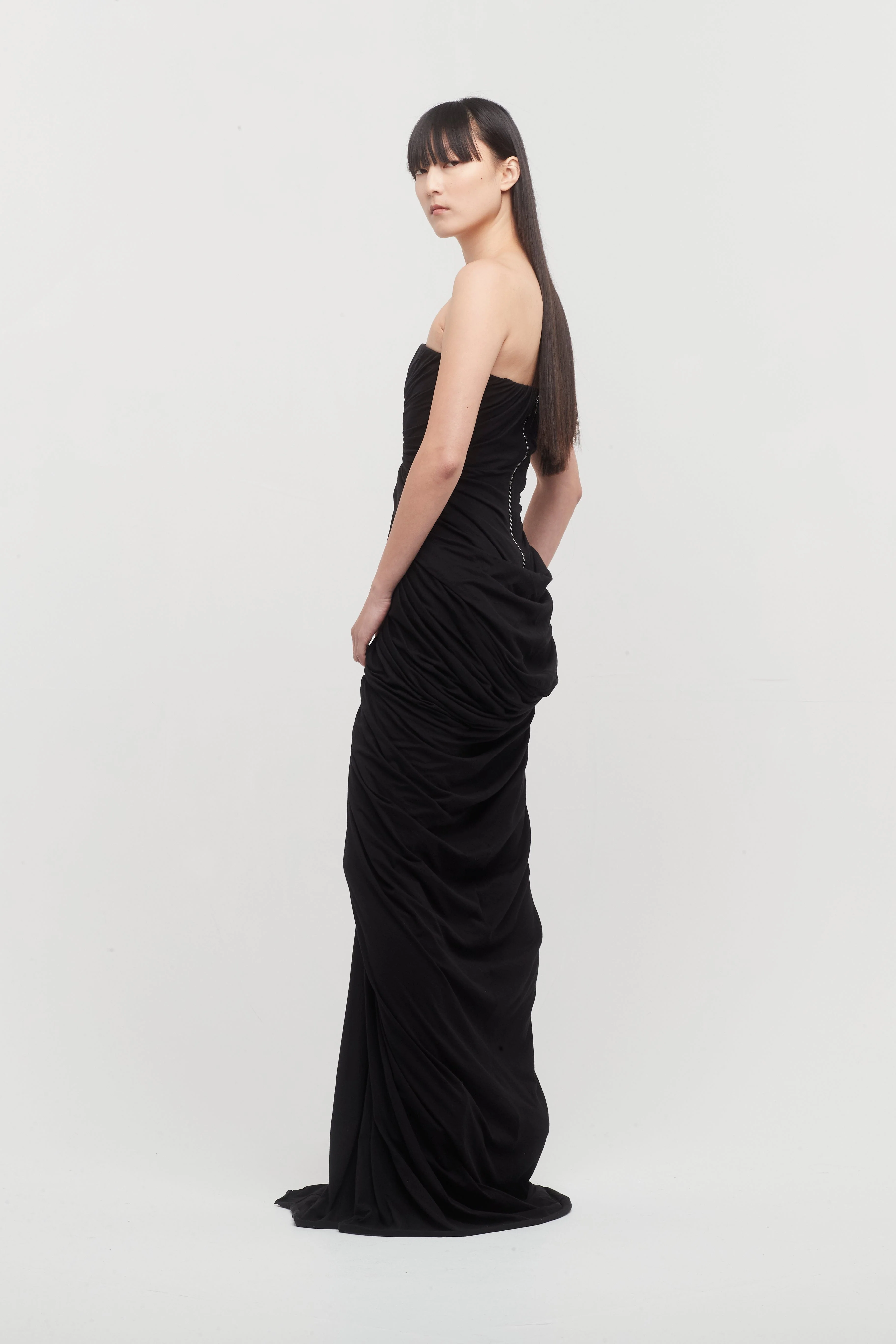 Rick Owens Radiance Bustier Gown in Black - Image 5