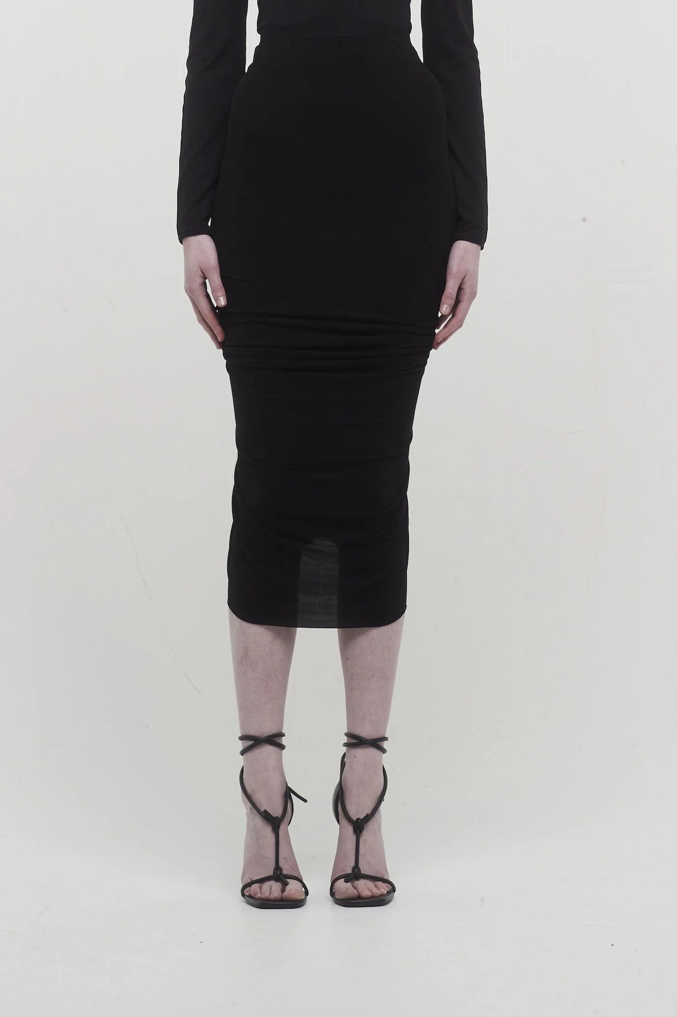 Rick Owens Shrimp Skirt in Black