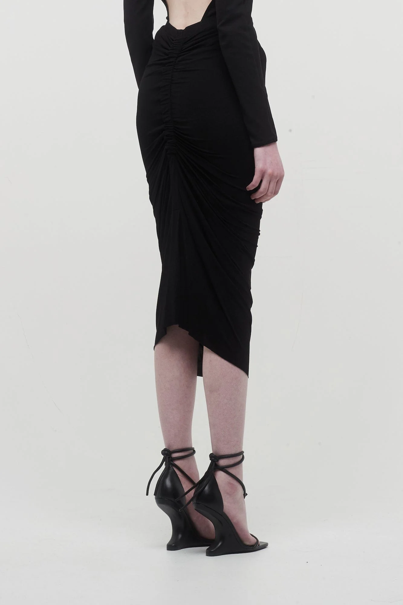 Rick Owens Shrimp Skirt in Black - Image 3