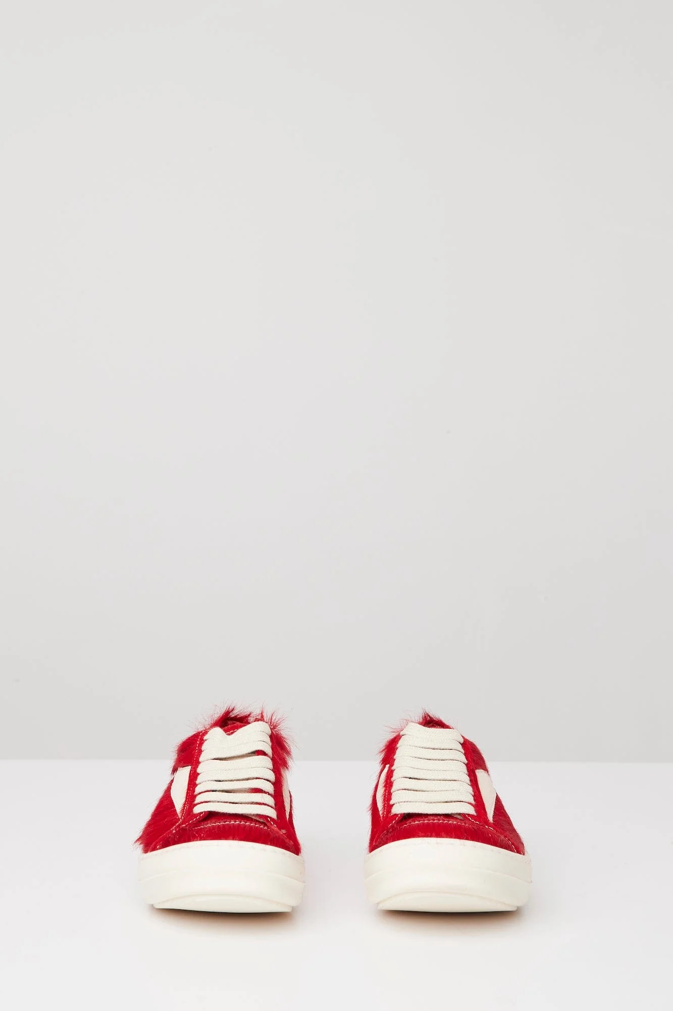 Rick Owens Vintage Sneaks in Cardinal Red - Image 2