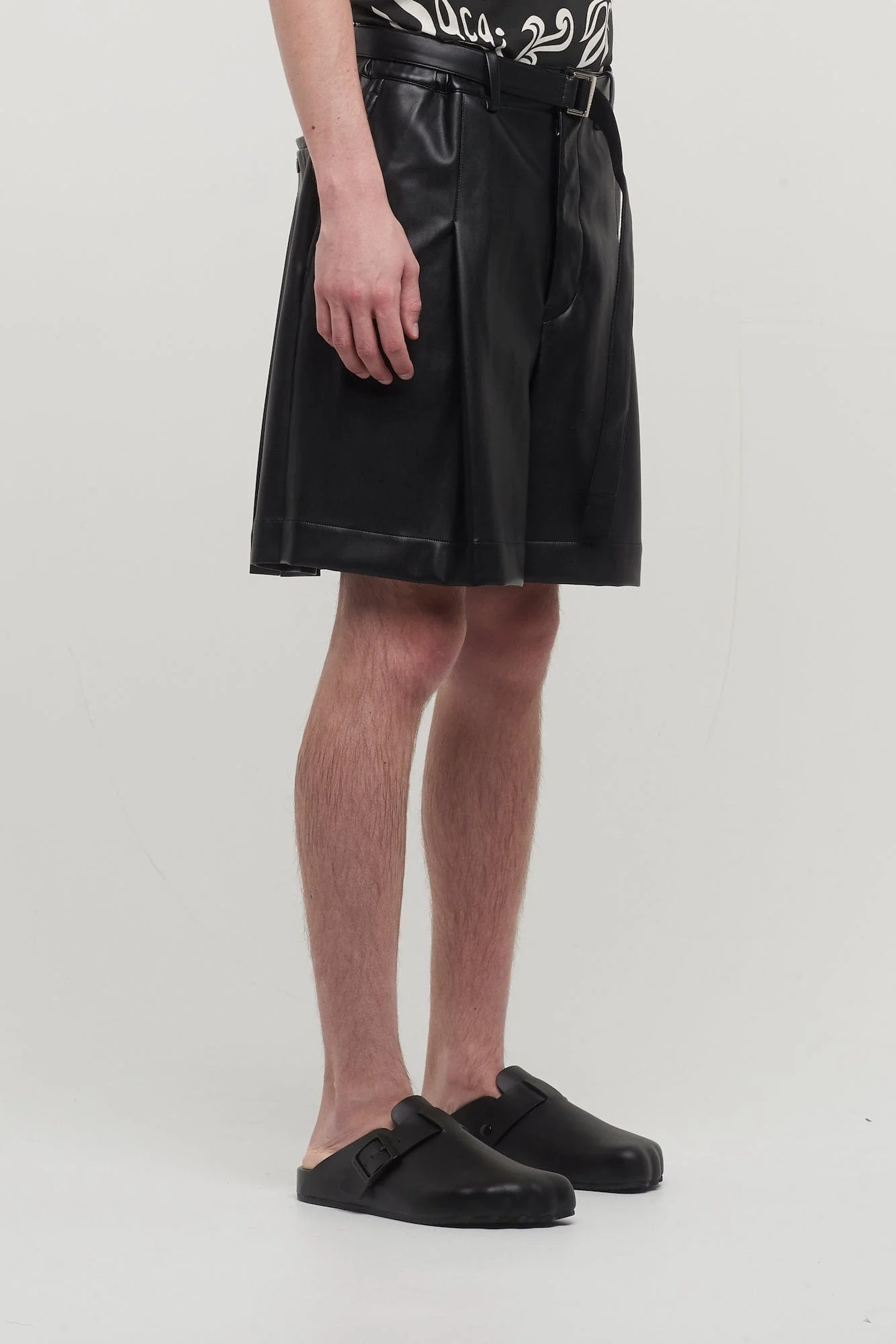 Sacai Faux Leather Shorts - Image 2