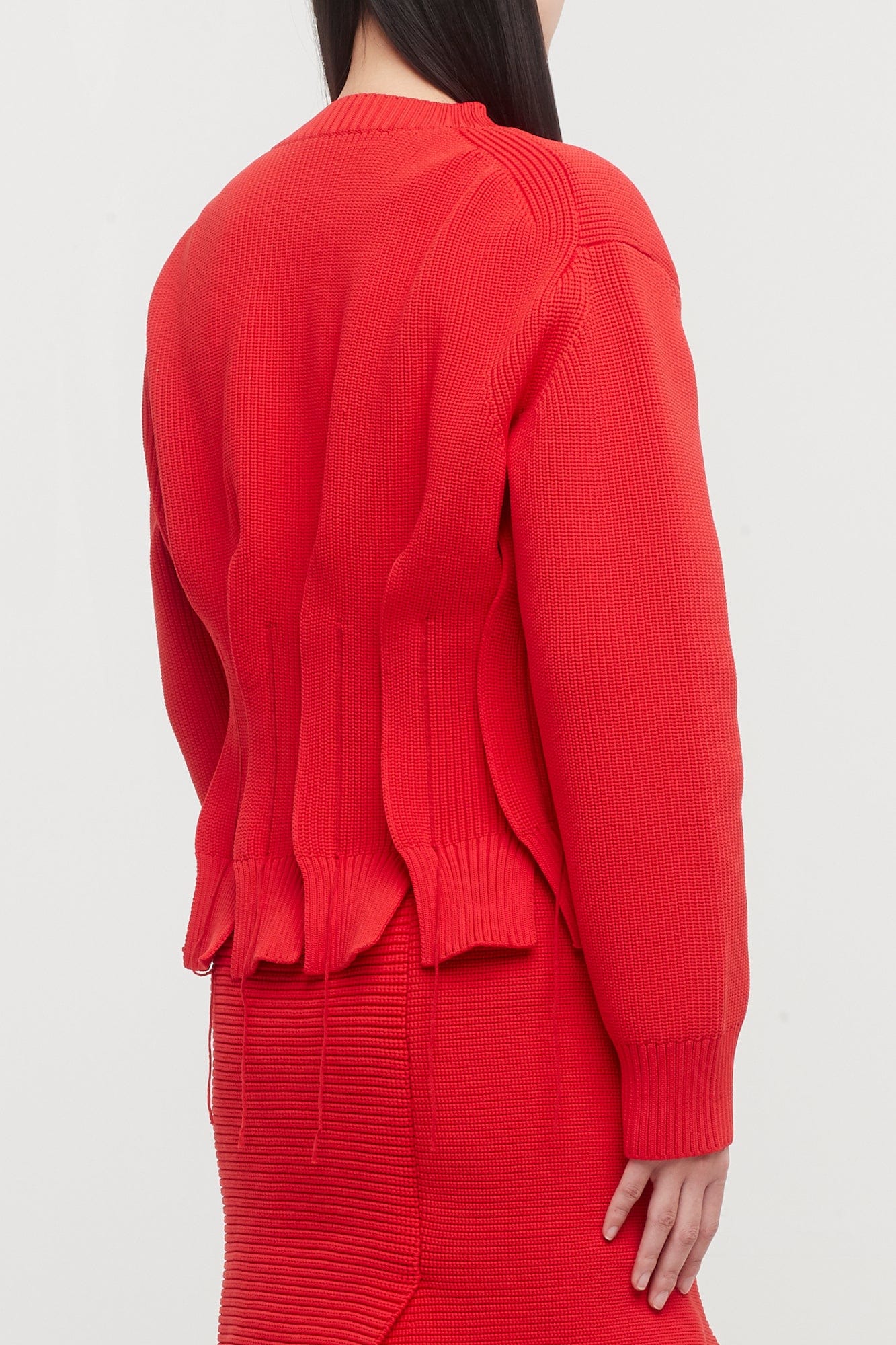 Sacai Knit Pullover in Red - Image 3