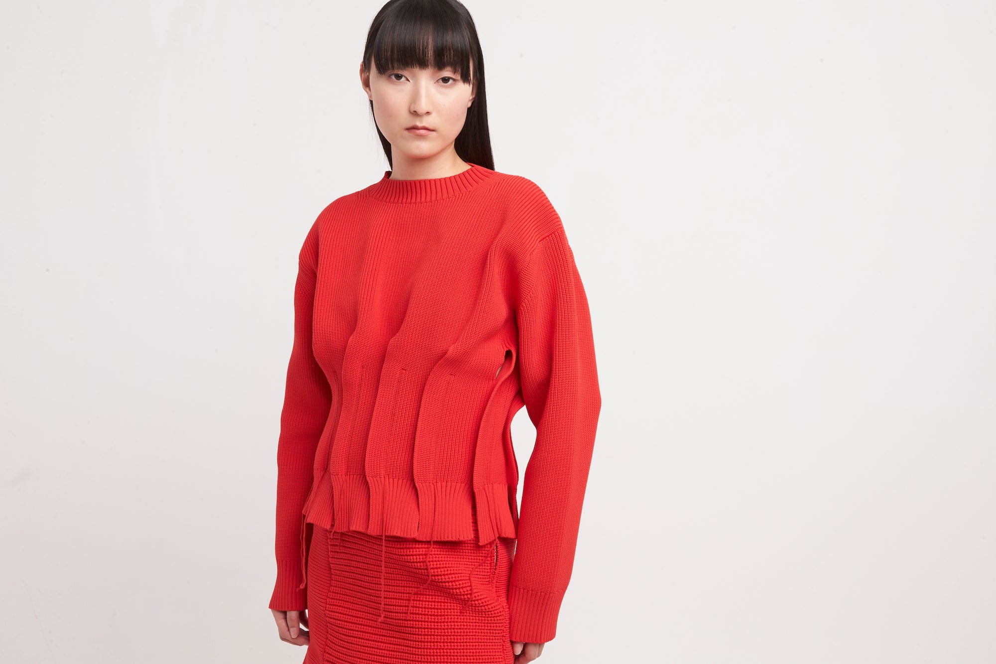 Sacai Knit Pullover in Red - Image 5