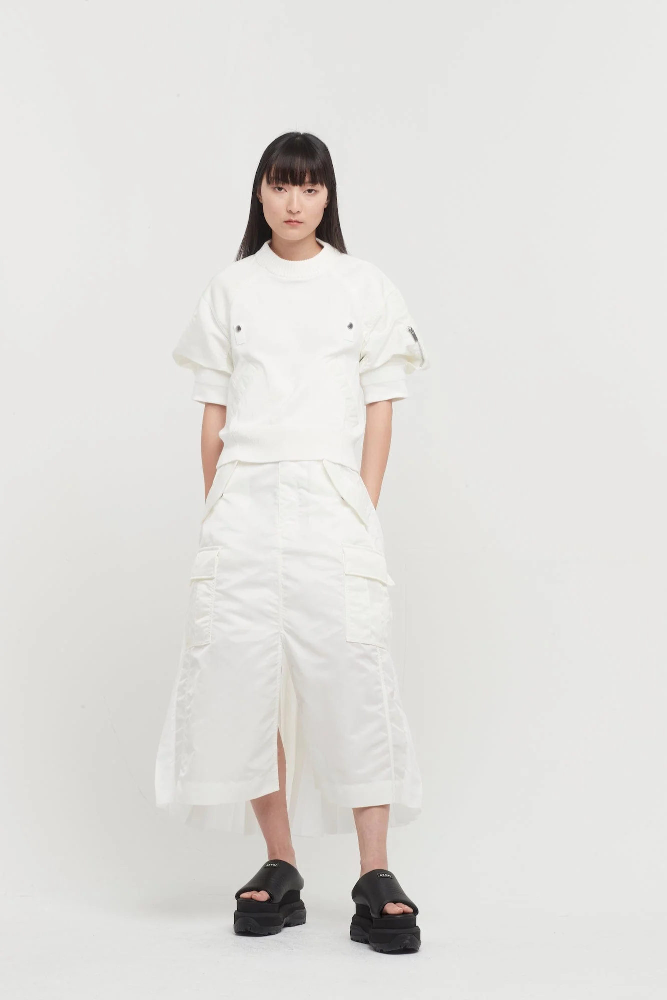 Sacai Nylon Twill Skirt Pants - Image 4