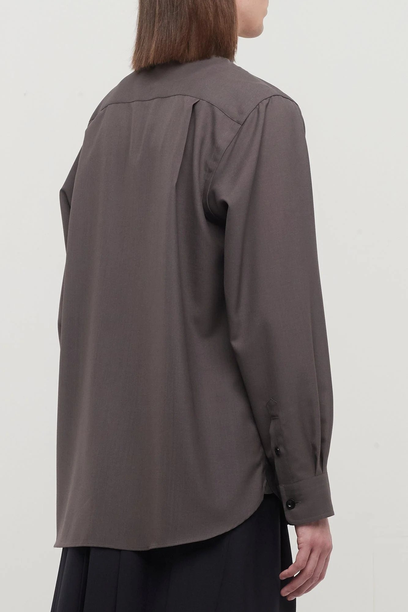 Sacai Suiting Shirt in Taupe - Image 3