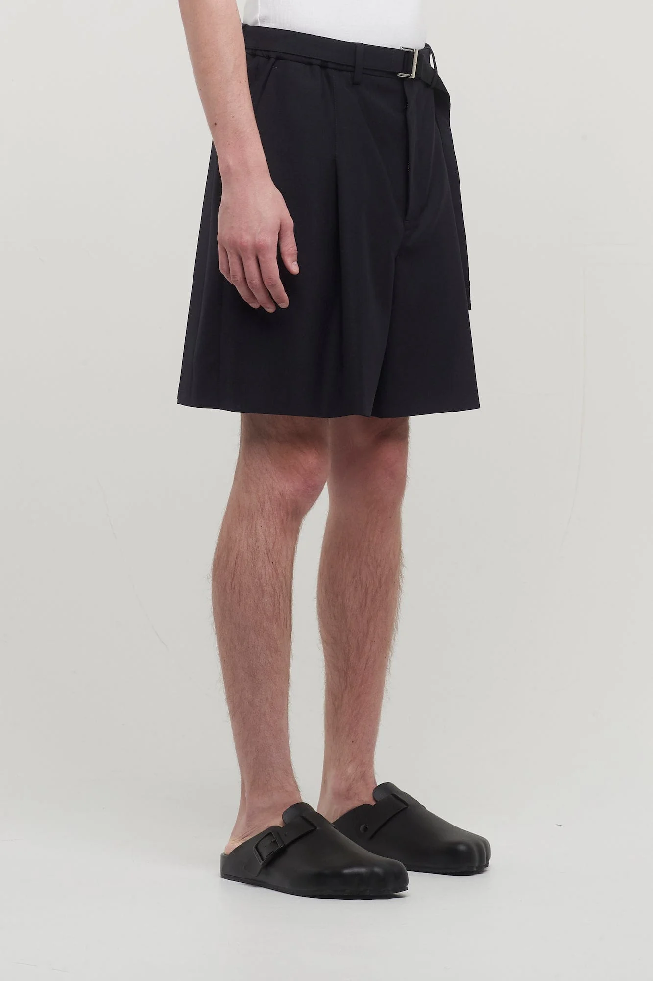 Sacai Suiting Shorts in Navy - Image 2