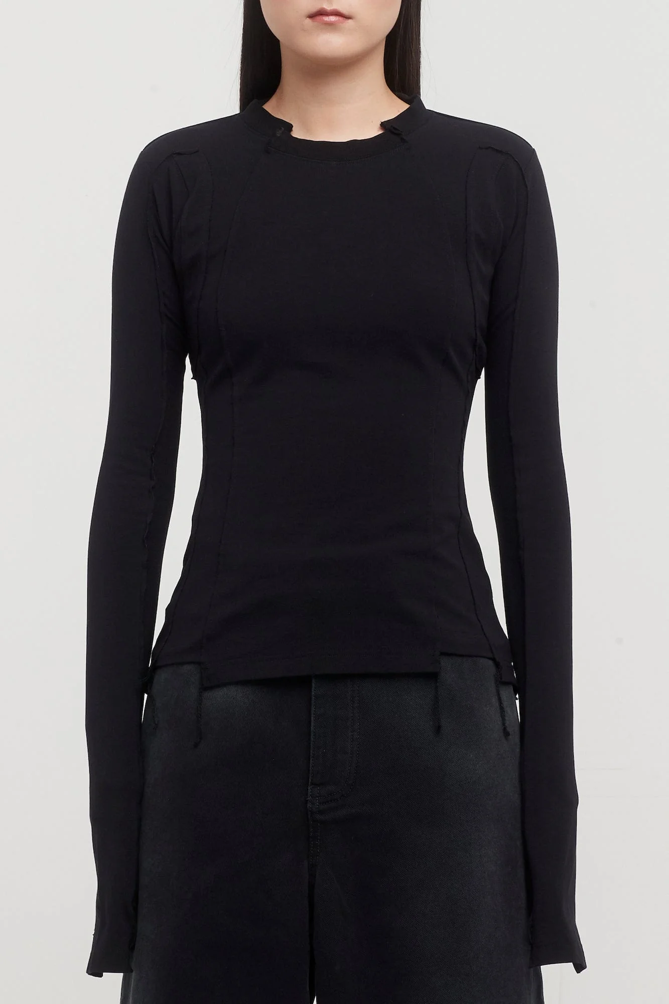 Vetements Blackout Cut Up Fitted Longsleeve