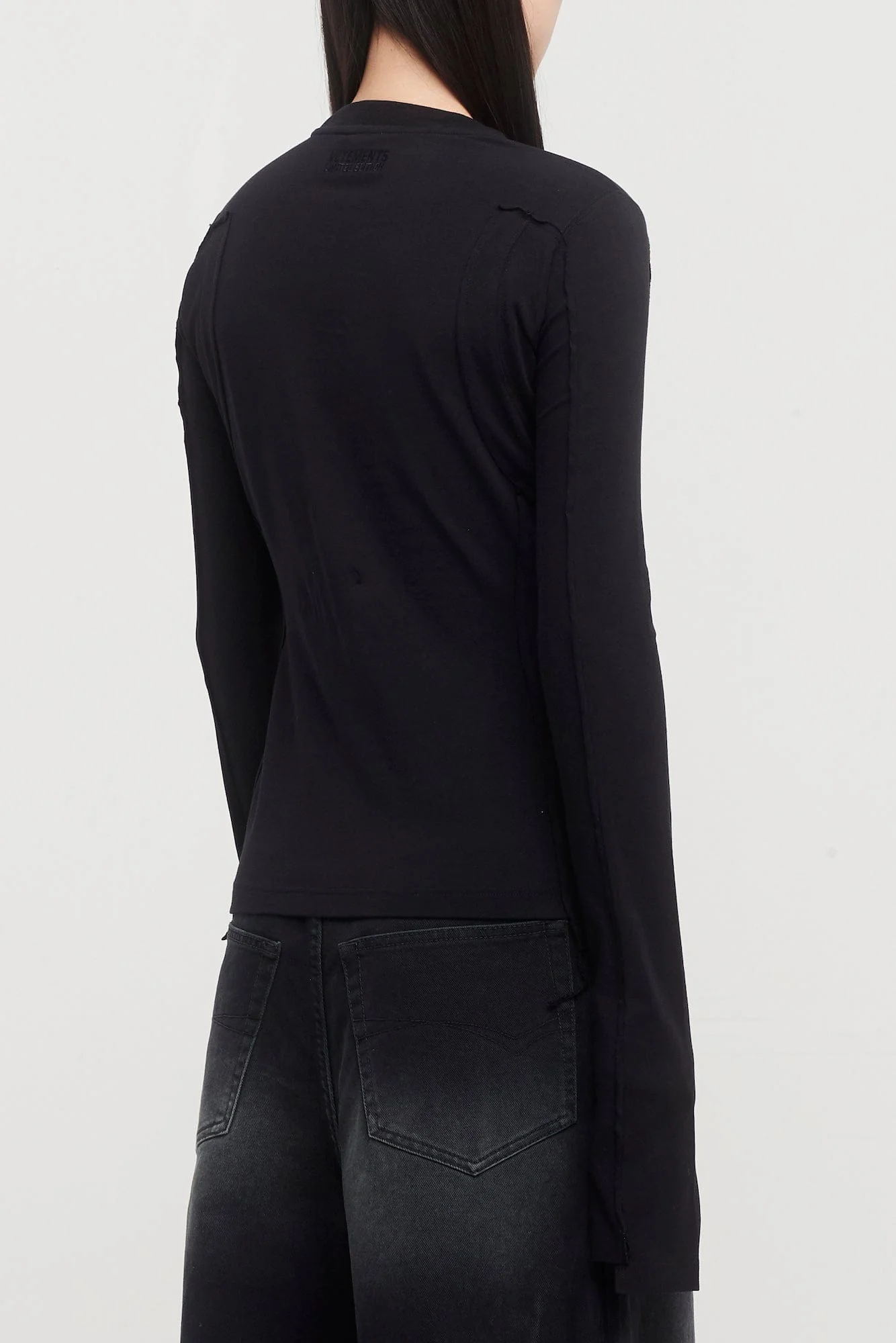 Vetements Blackout Cut Up Fitted Longsleeve - Image 3