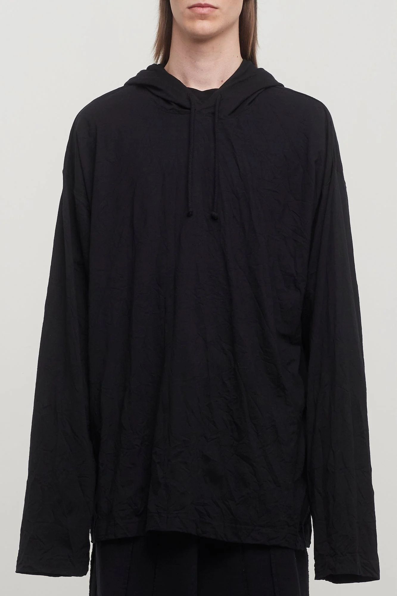 Vetements Blackout Wrinkled Thin Hoodie