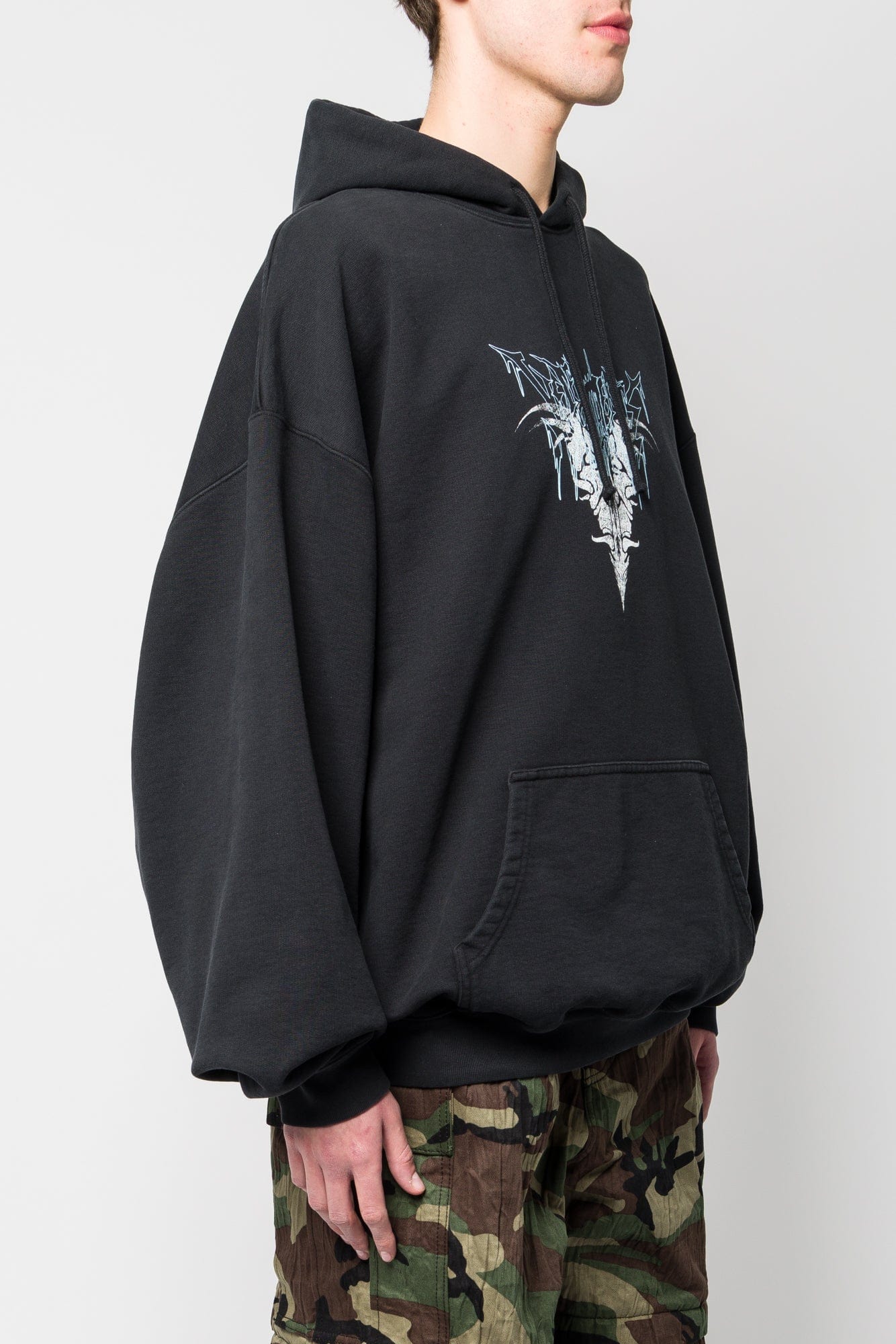 Vetements Bone V Oversized Hoodie - Image 2