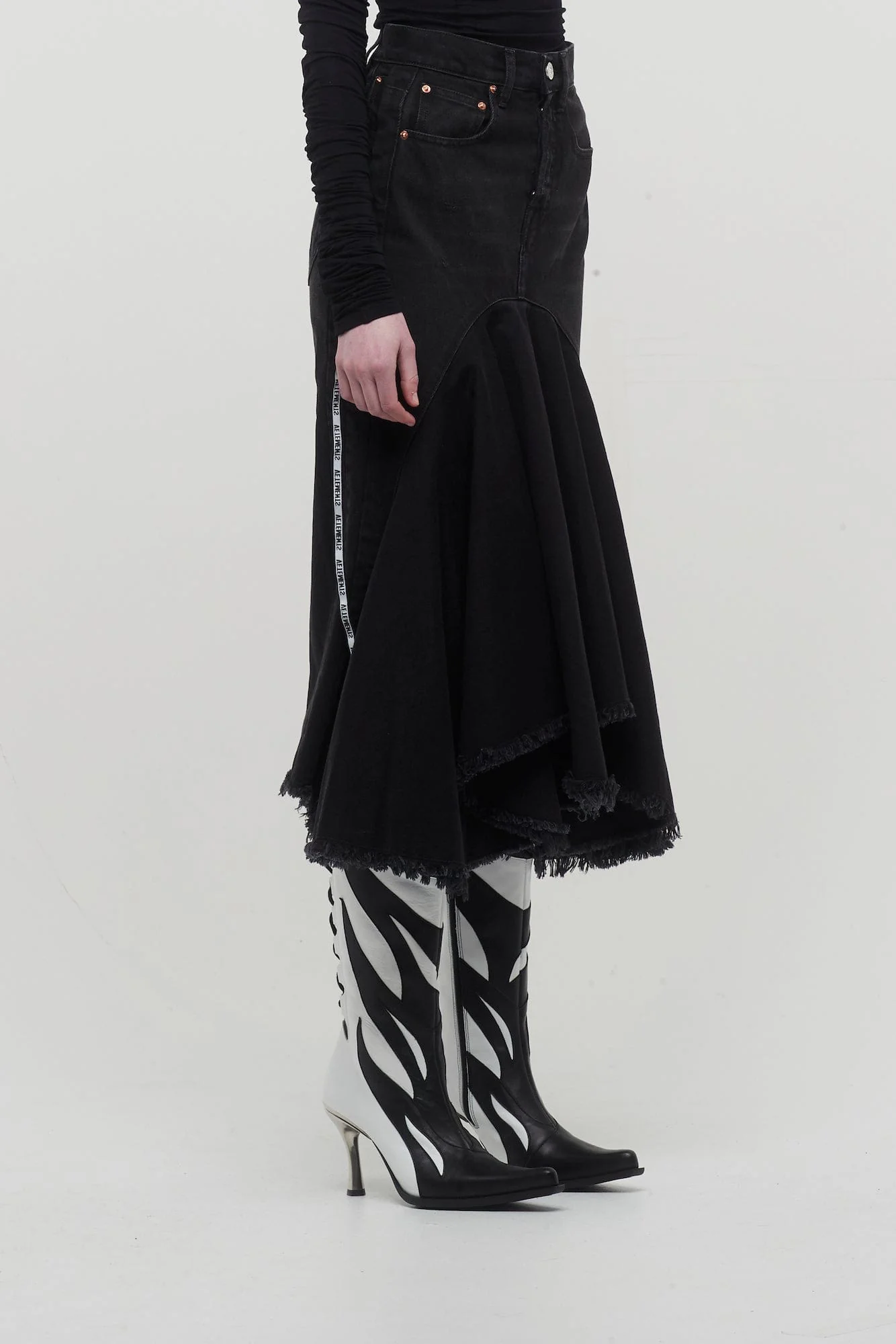 Vetements Denim Midi Skirt - Image 2