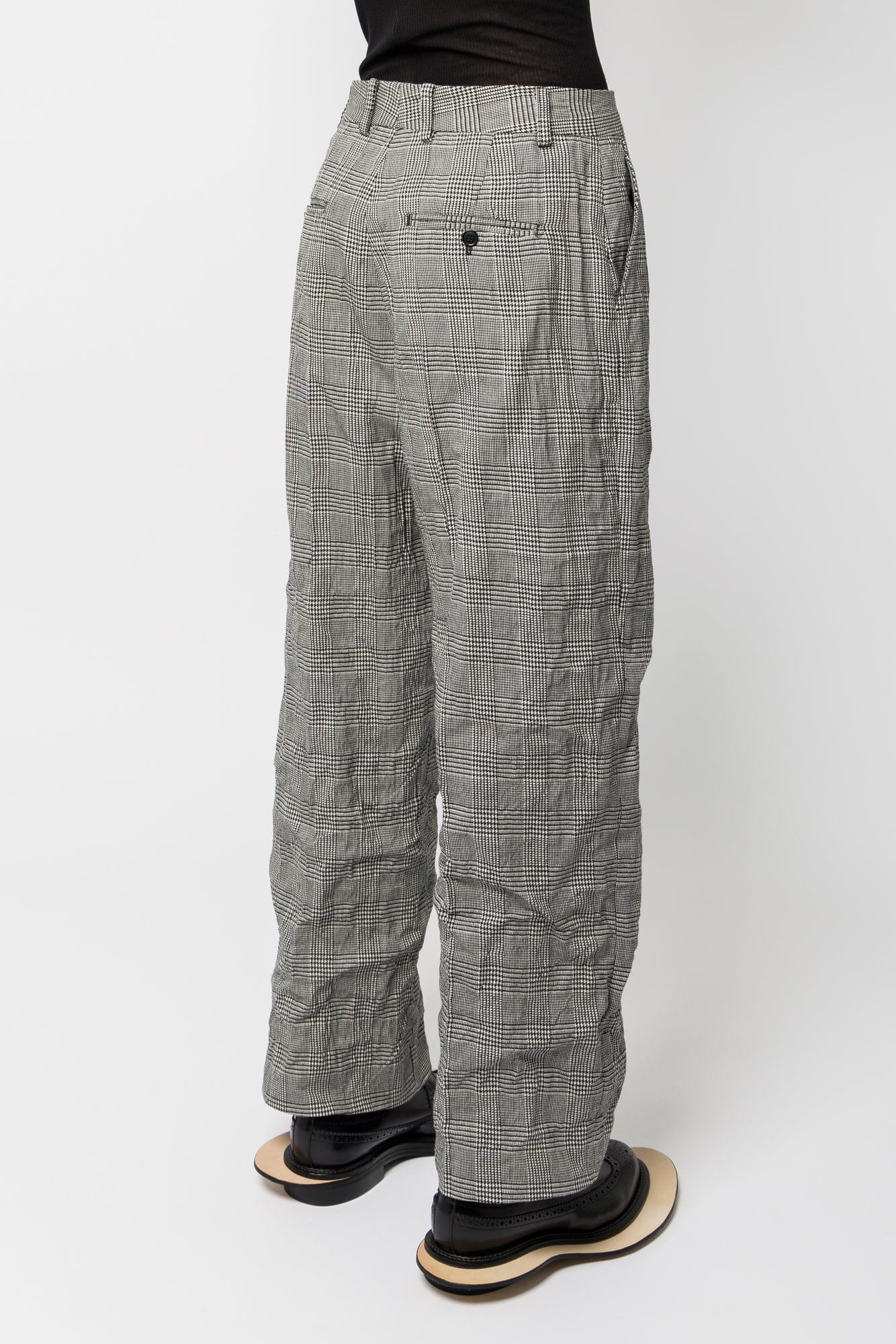 Vetements Metalized Wrinkled Tailored Pants - Image 3