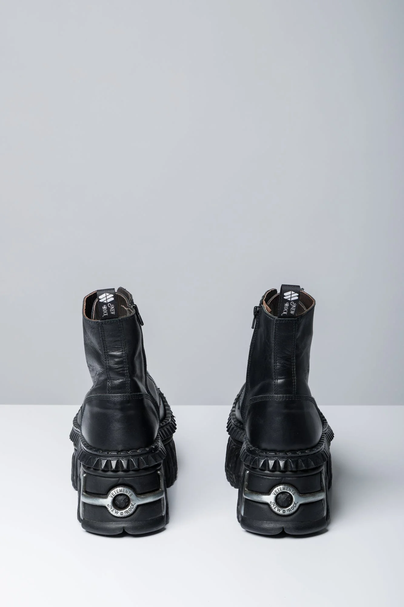 Vetements x New Rock Combat Boots - Image 5