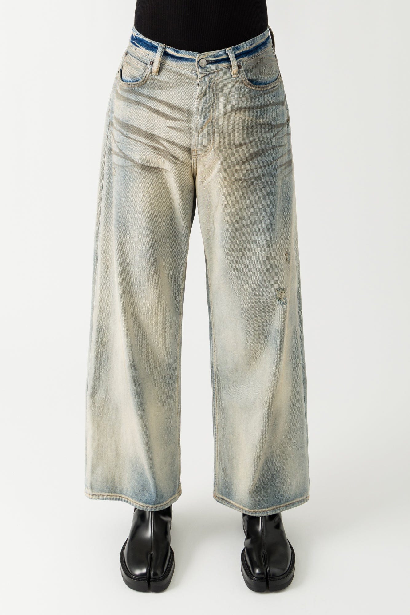 Acne Studios 1981M Carver Denim Pants in Light Blue