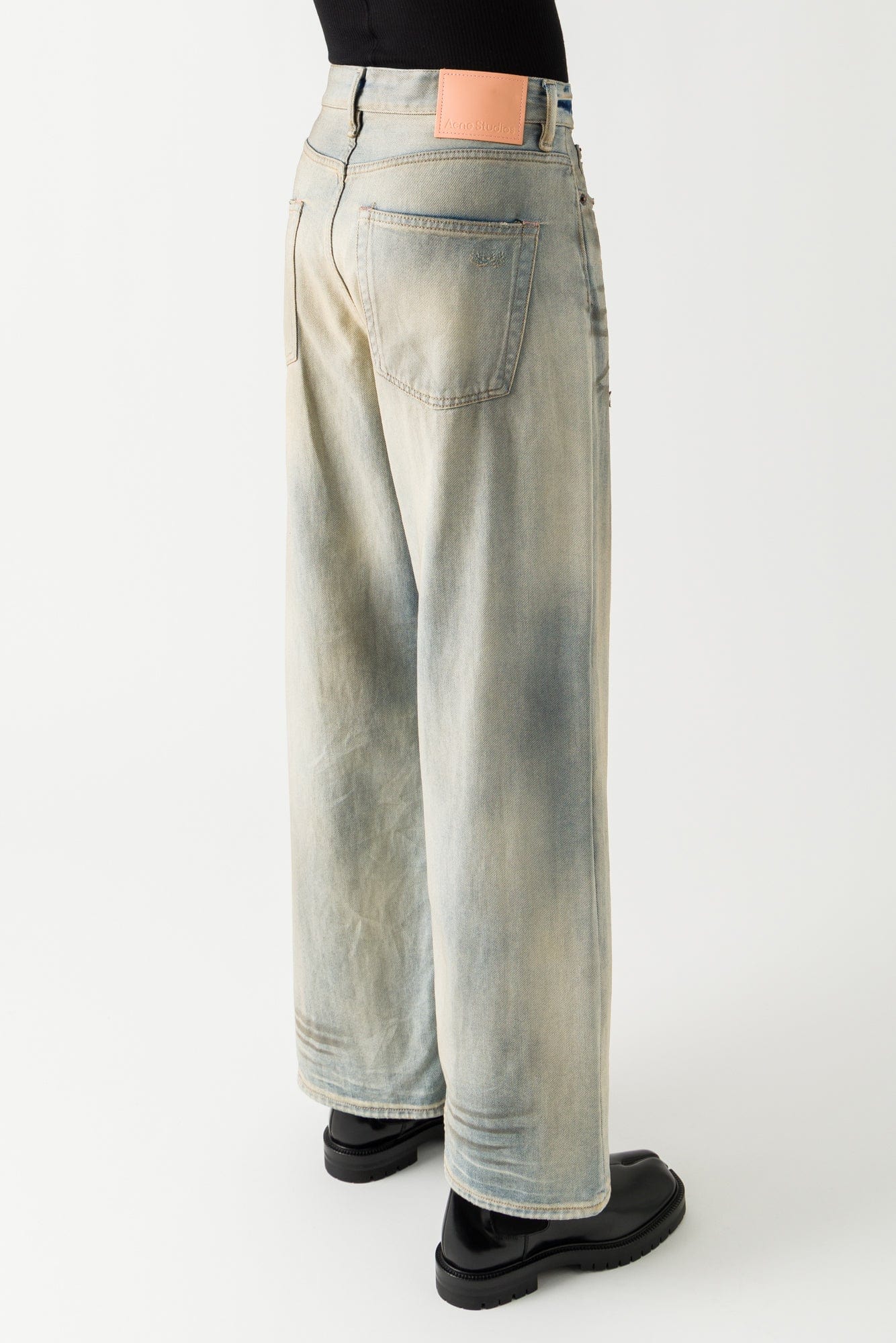 Acne Studios 1981M Carver Denim Pants in Light Blue - Image 3