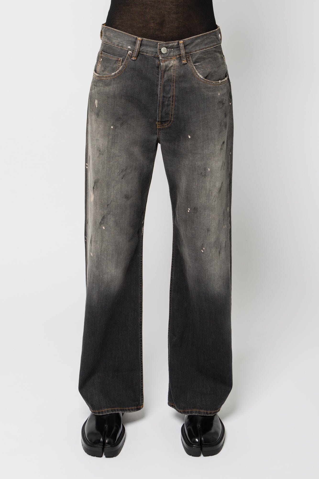 Acne Studios 2021M Trafalgar Denim Pants in Black