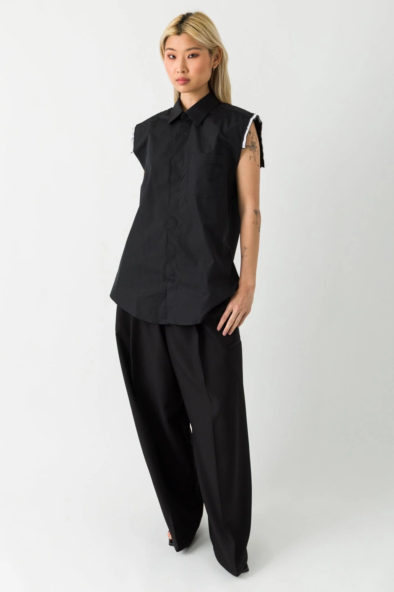 Alainpaul Layered Shoulder Shirt - Image 4