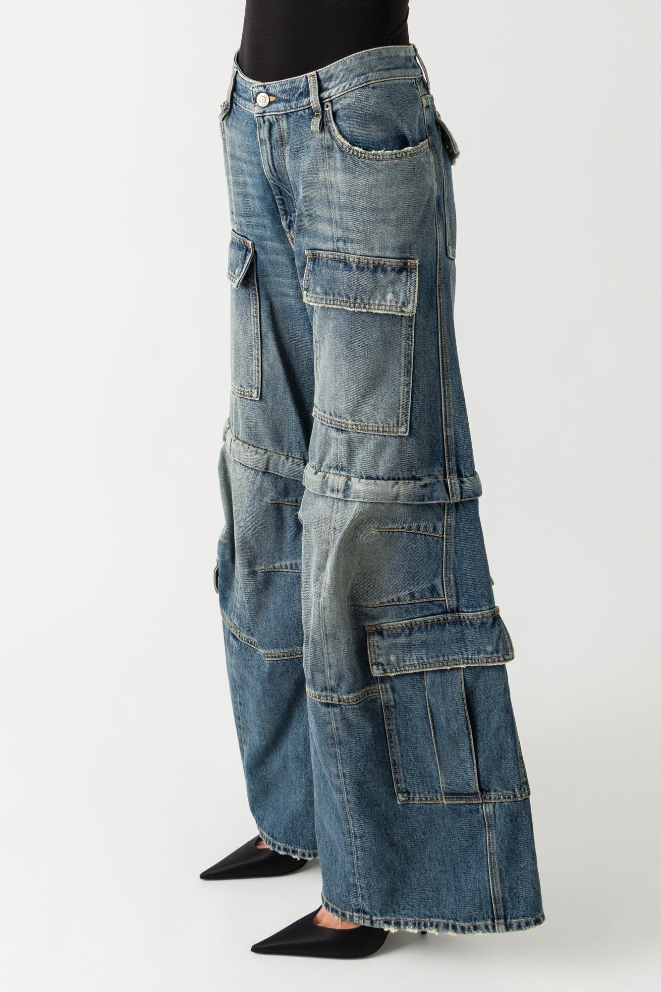 Balenciaga Flared Cargo Pants - Image 2
