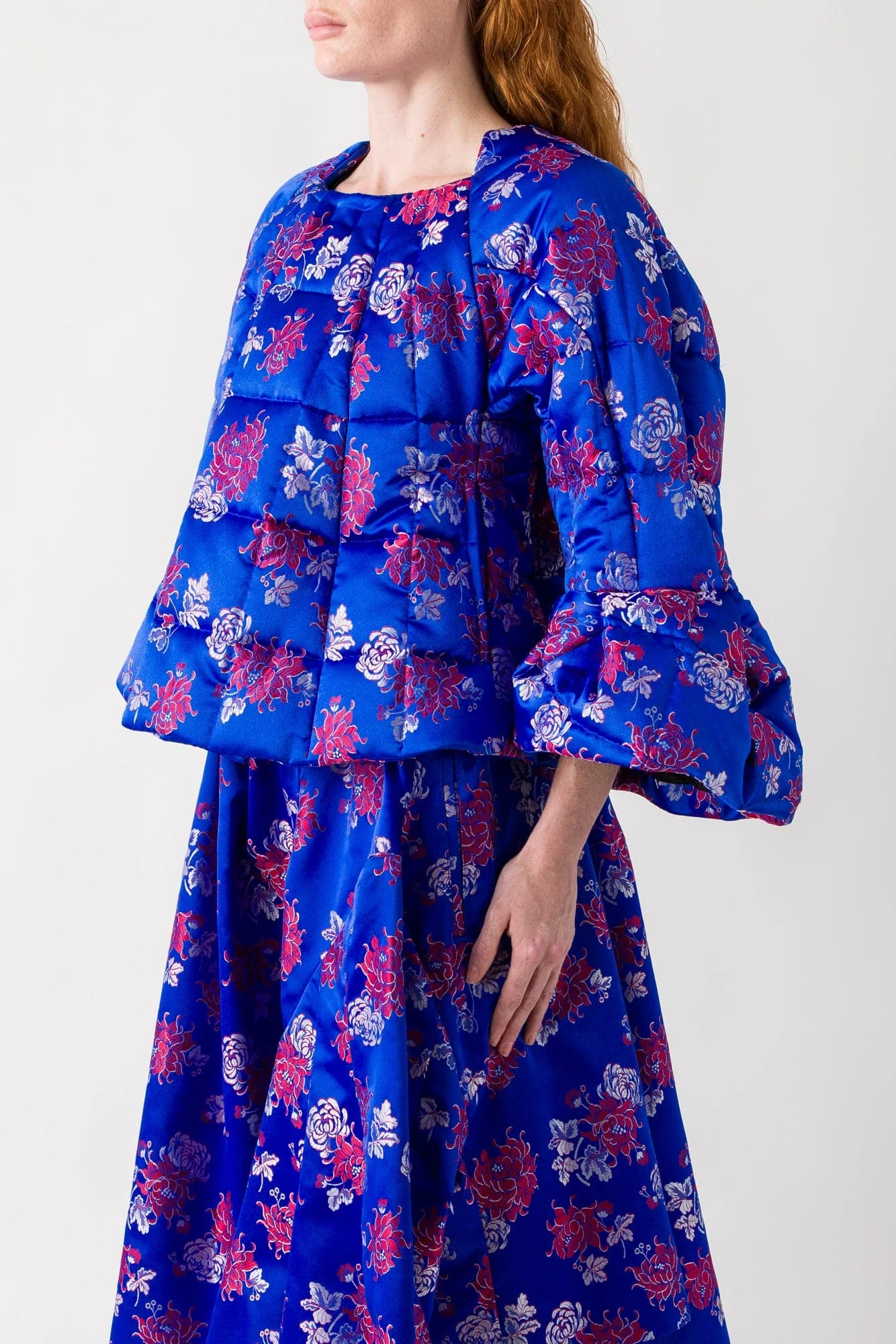 Comme des Garçons Blue Floral Patterned Top - Image 2