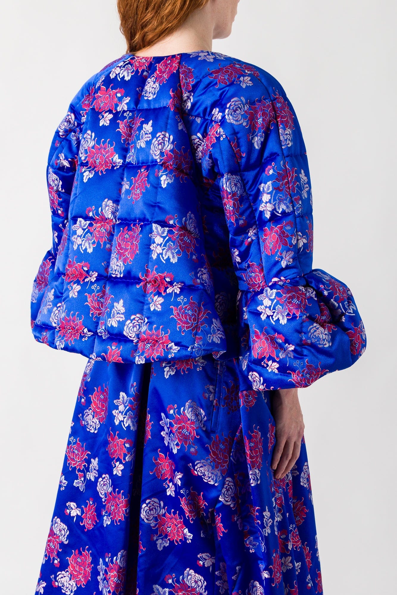 Comme des Garçons Blue Floral Patterned Top - Image 3