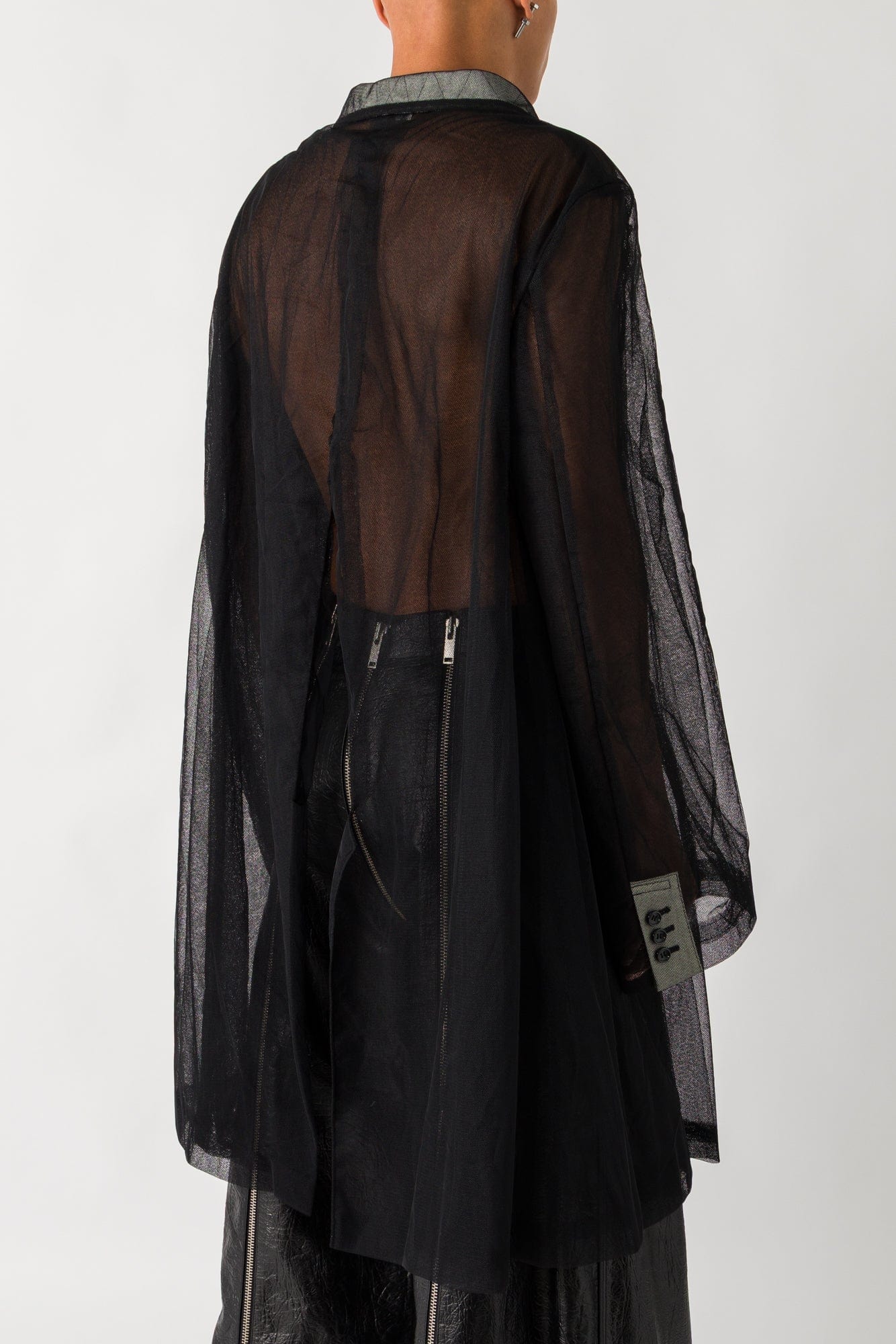 Comme des Garçons Homme Plus Tulle Coat - Image 3