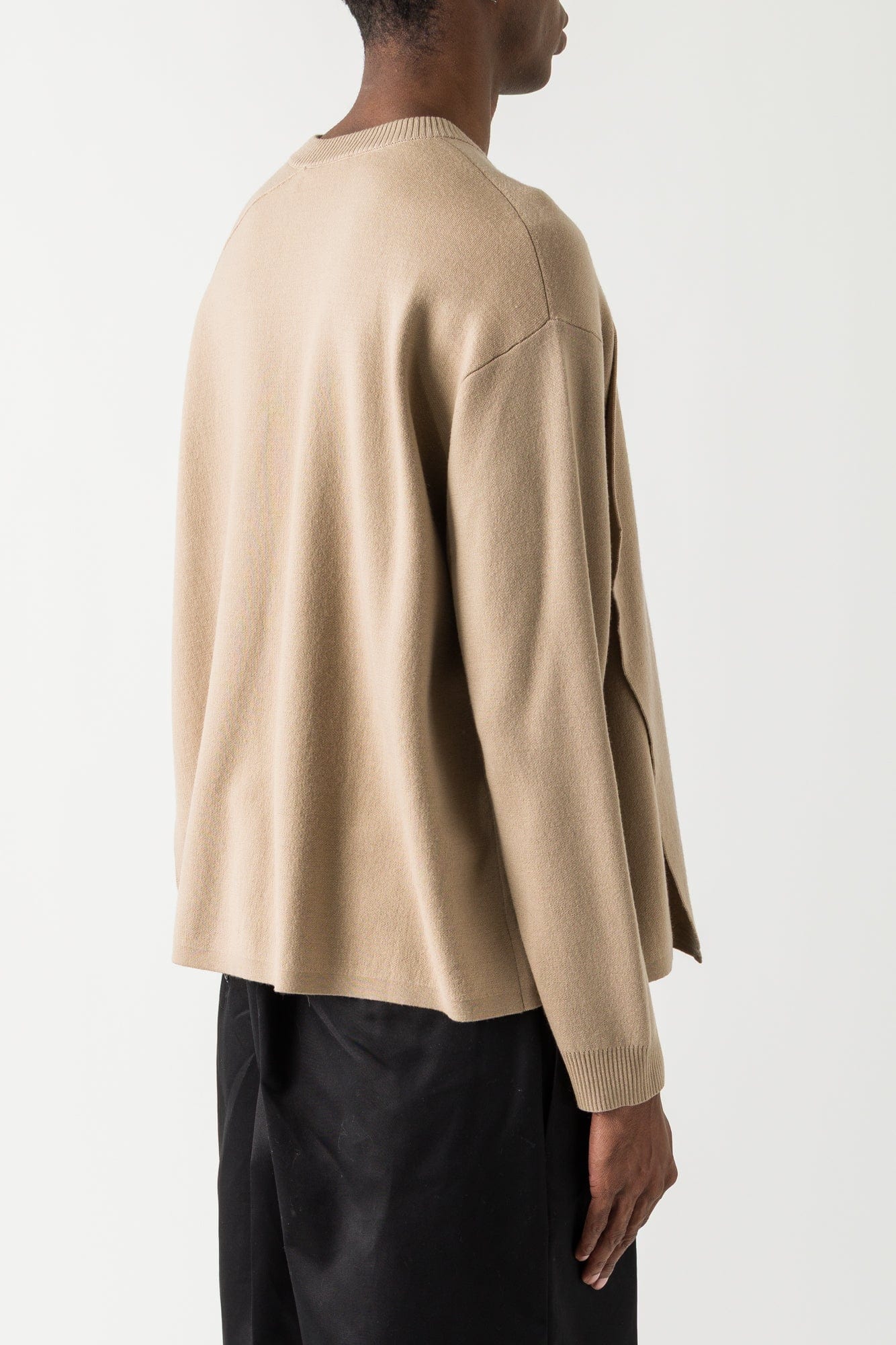 Craig Green Flag Knit V Neck in Beige SS25 - Image 3