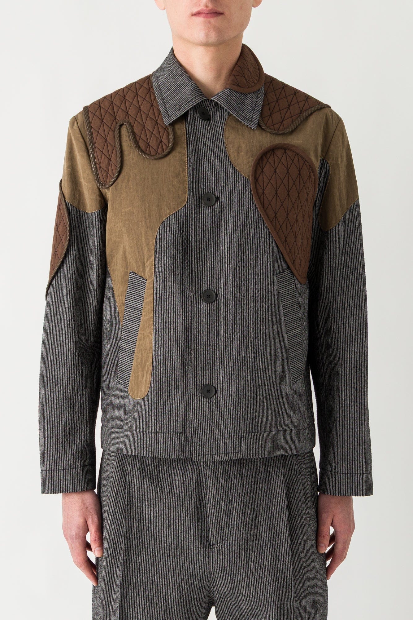 Craig Green Utility Patch Jacket in Black and White SS25